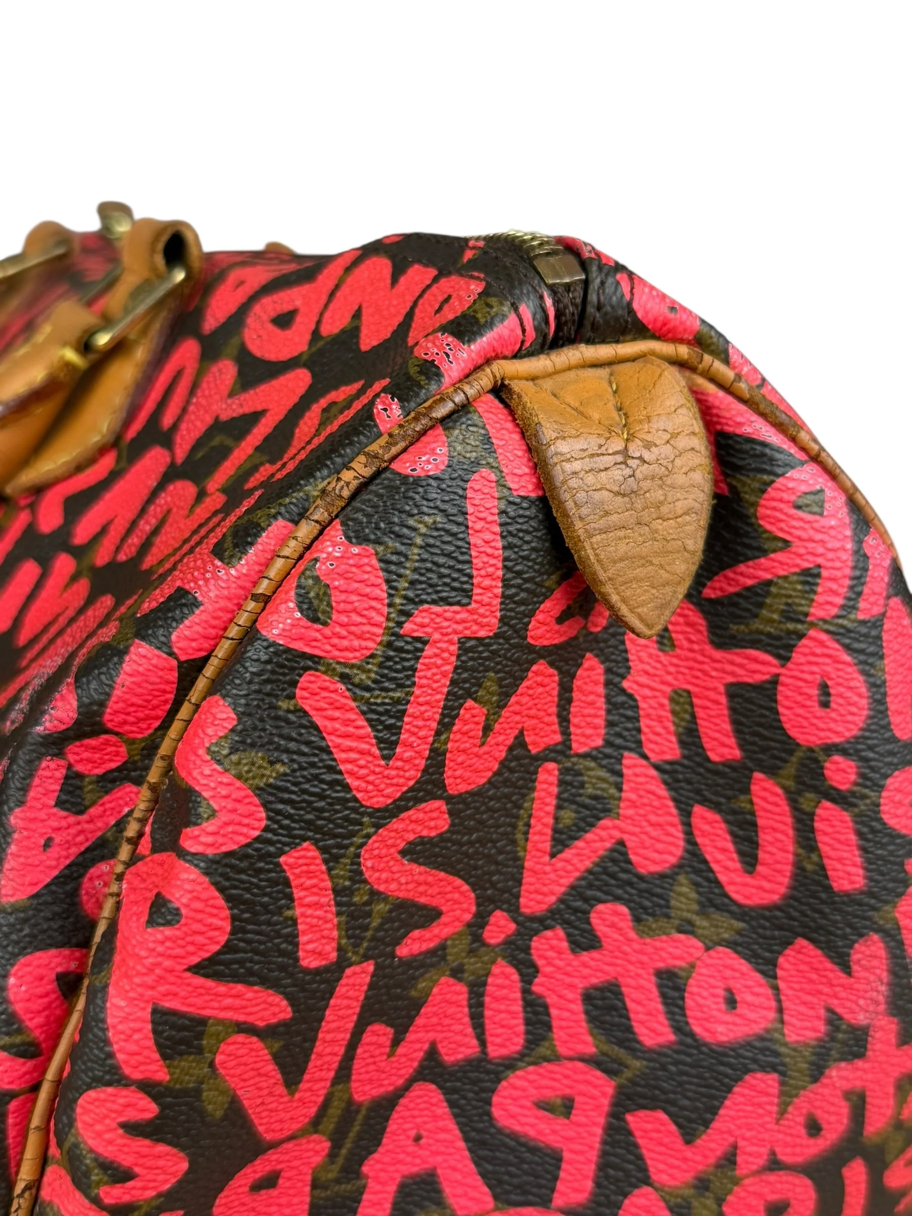 Louis Vuitton x Stephen Sprouse Graffiti Speedy 30 Pink - Image 11