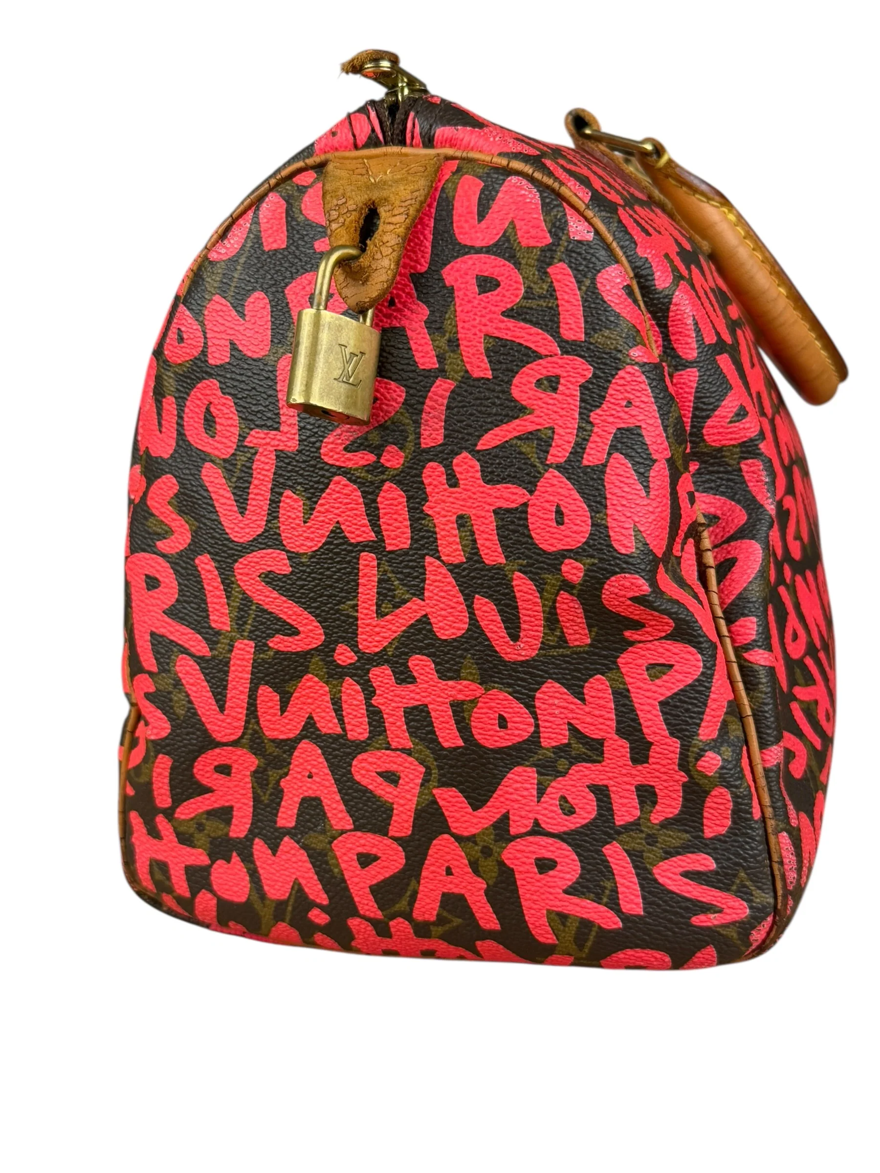 Louis Vuitton x Stephen Sprouse Graffiti Speedy 30 Pink - Image 19