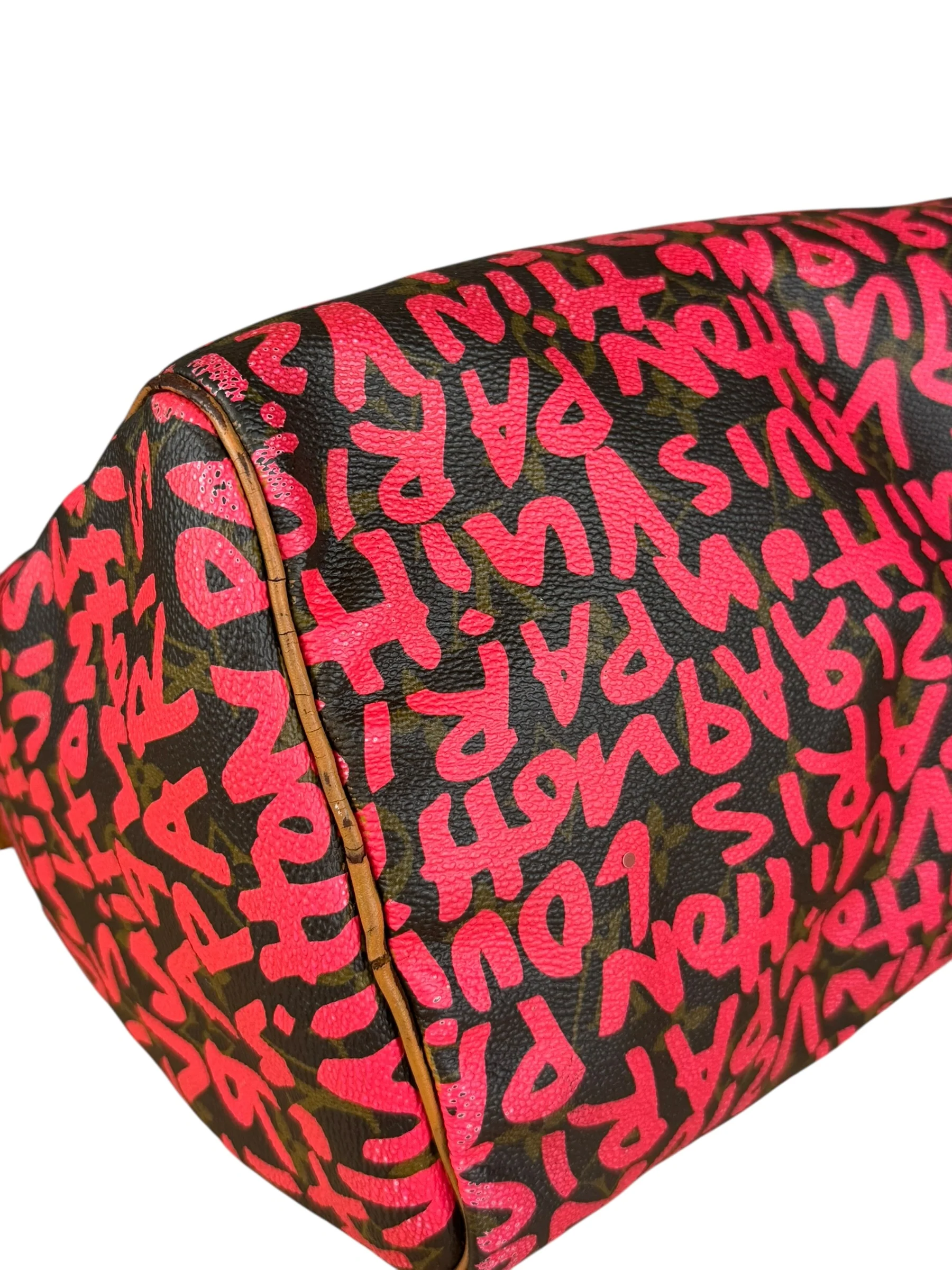 Louis Vuitton x Stephen Sprouse Graffiti Speedy 30 Pink - Image 21