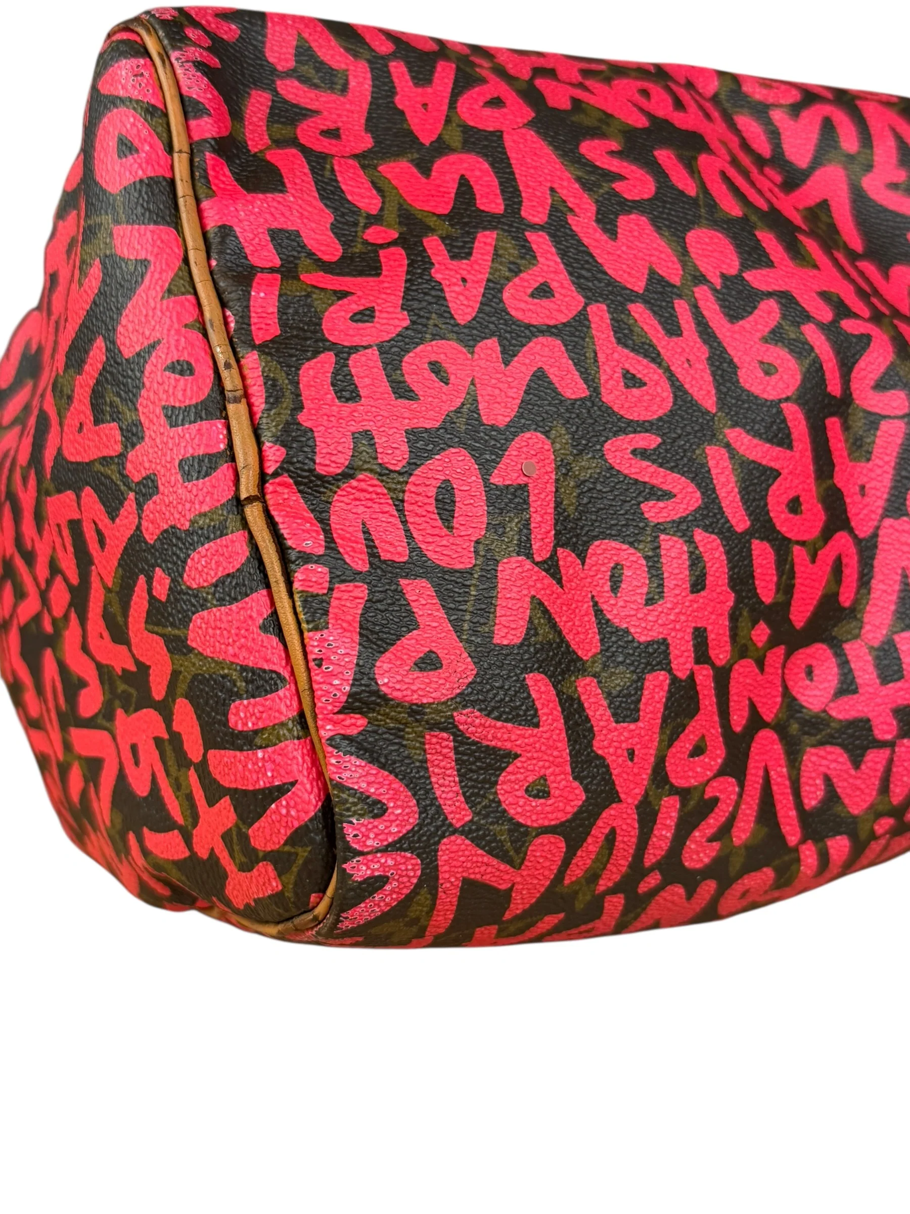 Louis Vuitton x Stephen Sprouse Graffiti Speedy 30 Pink - Image 22