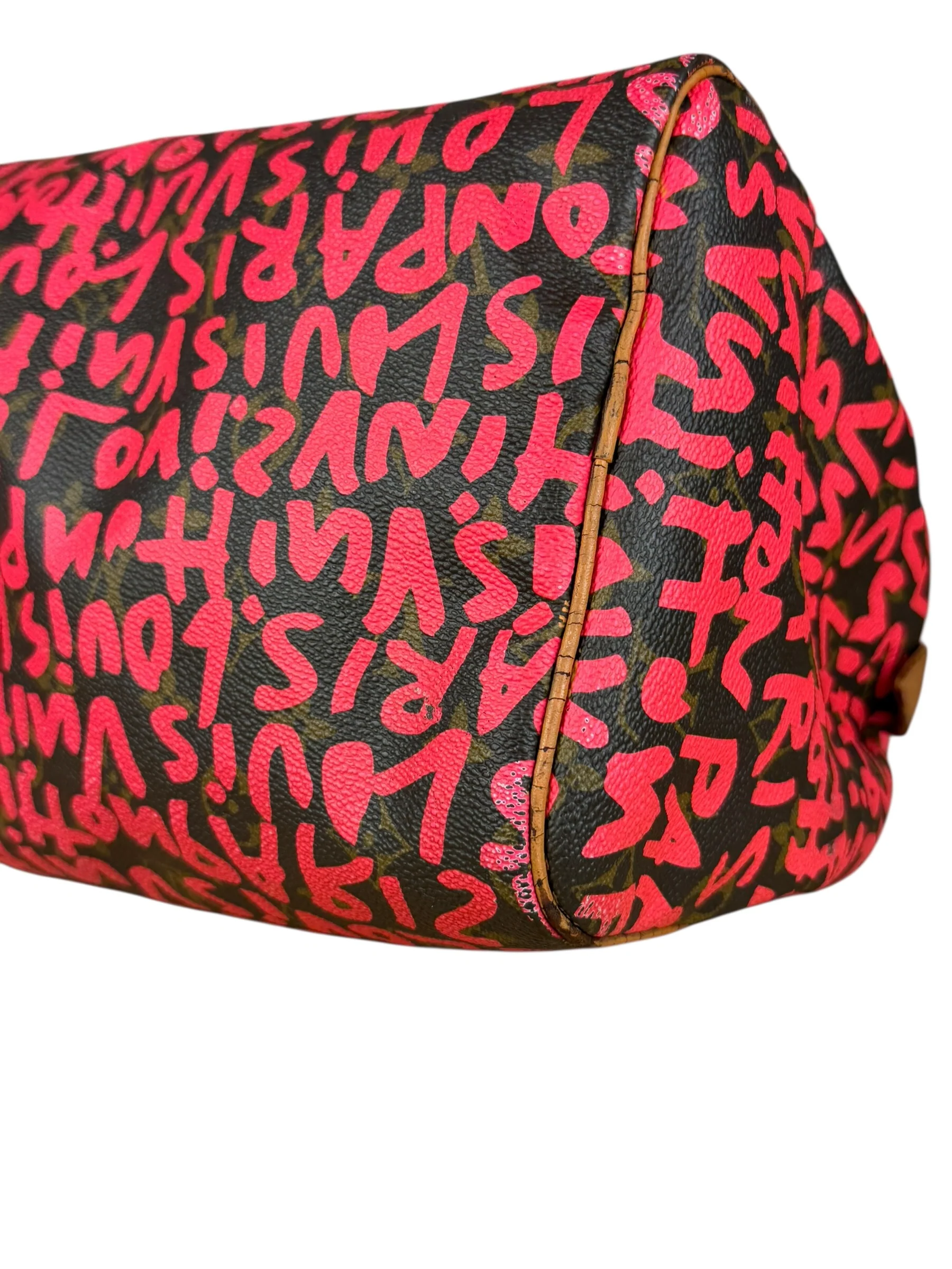 Louis Vuitton x Stephen Sprouse Graffiti Speedy 30 Pink - Image 24