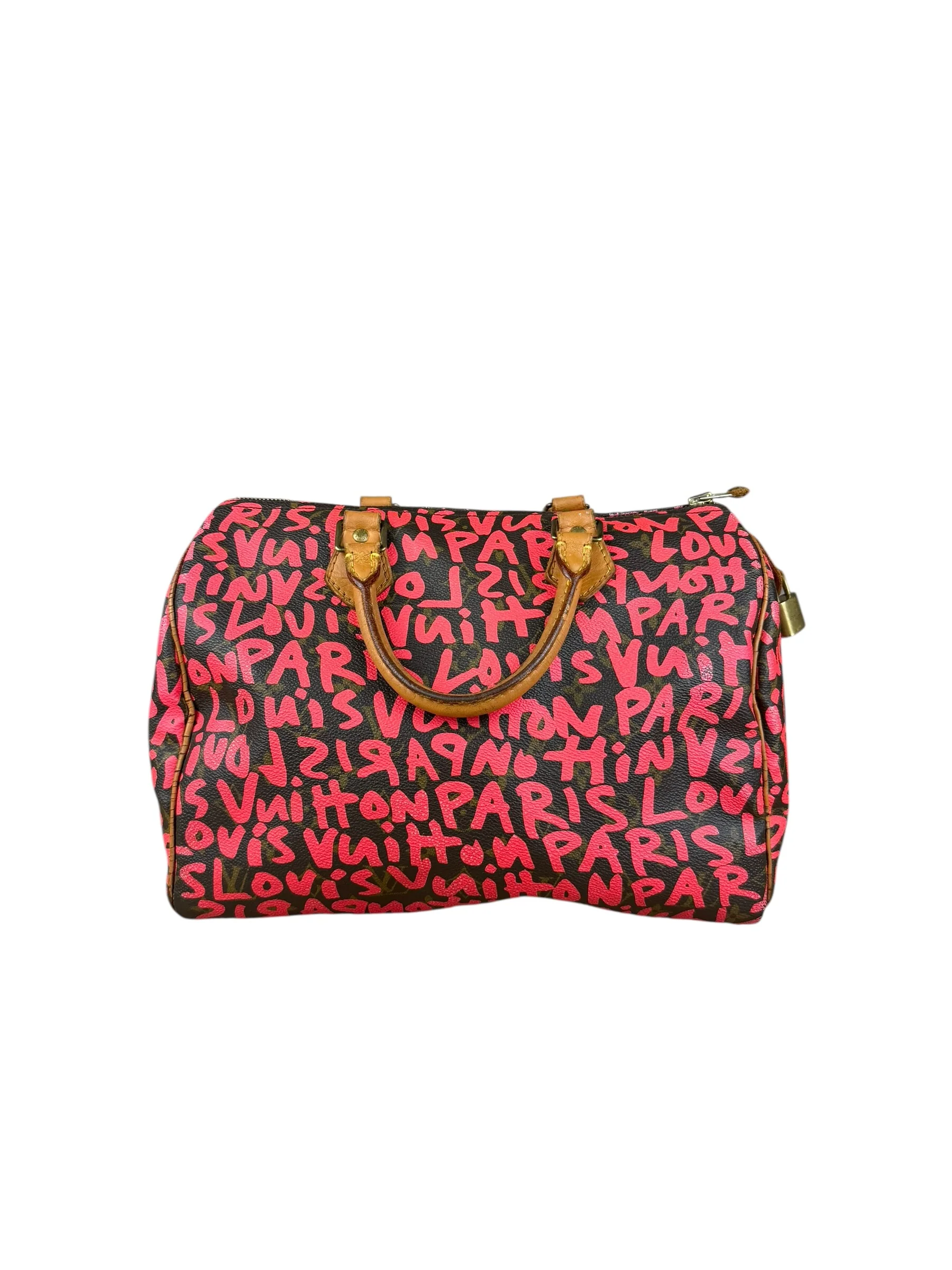 Louis Vuitton x Stephen Sprouse Graffiti Speedy 30 Pink - Image 3