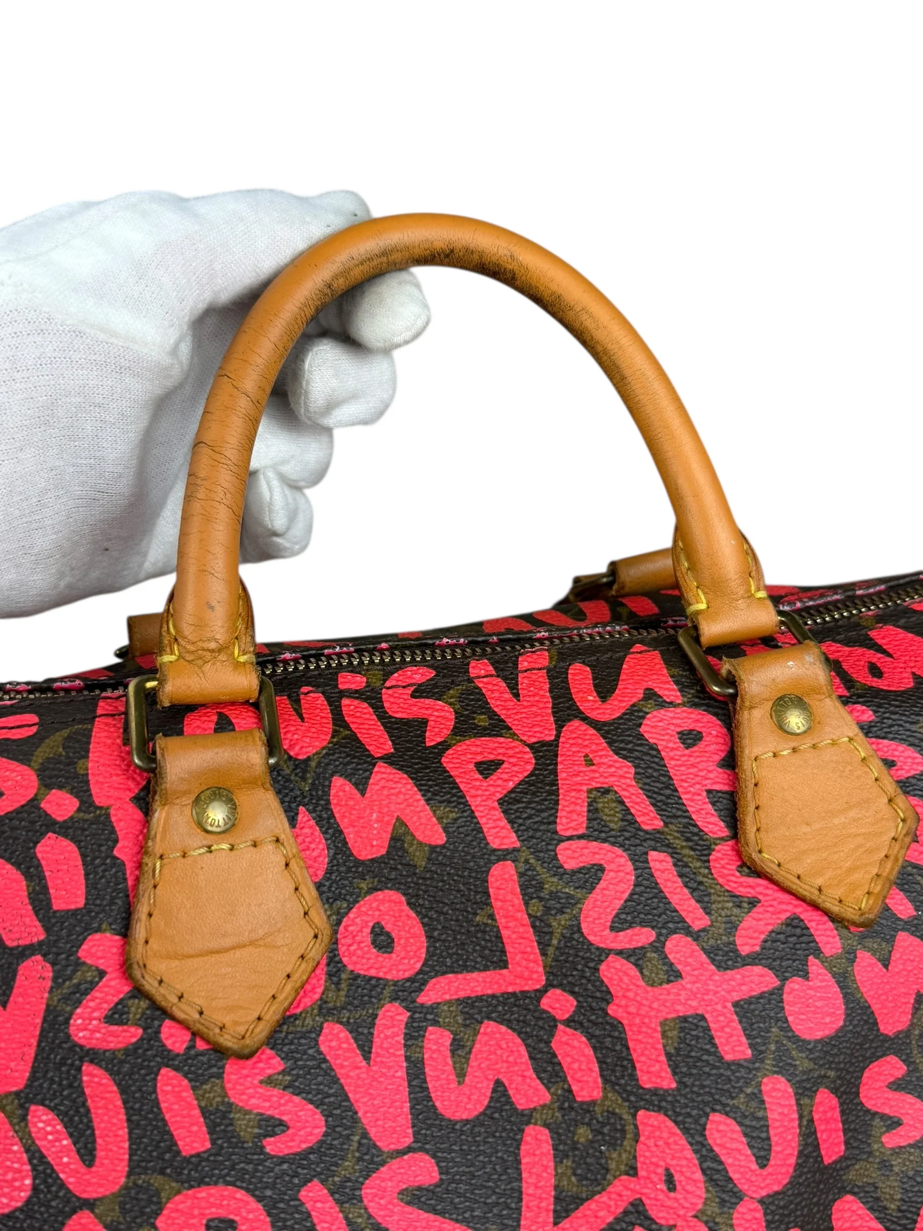 Louis Vuitton x Stephen Sprouse Graffiti Speedy 30 Pink - Image 5