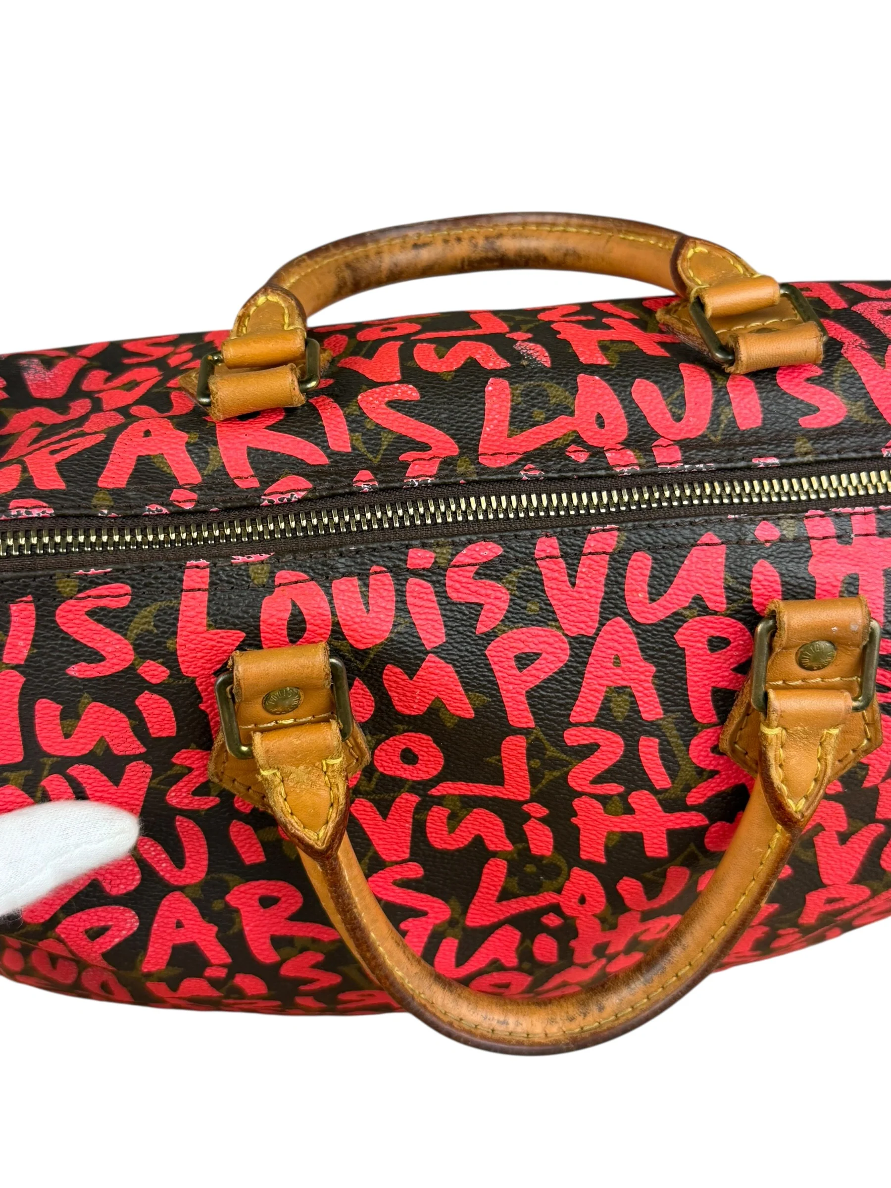 Louis Vuitton x Stephen Sprouse Graffiti Speedy 30 Pink - Image 7