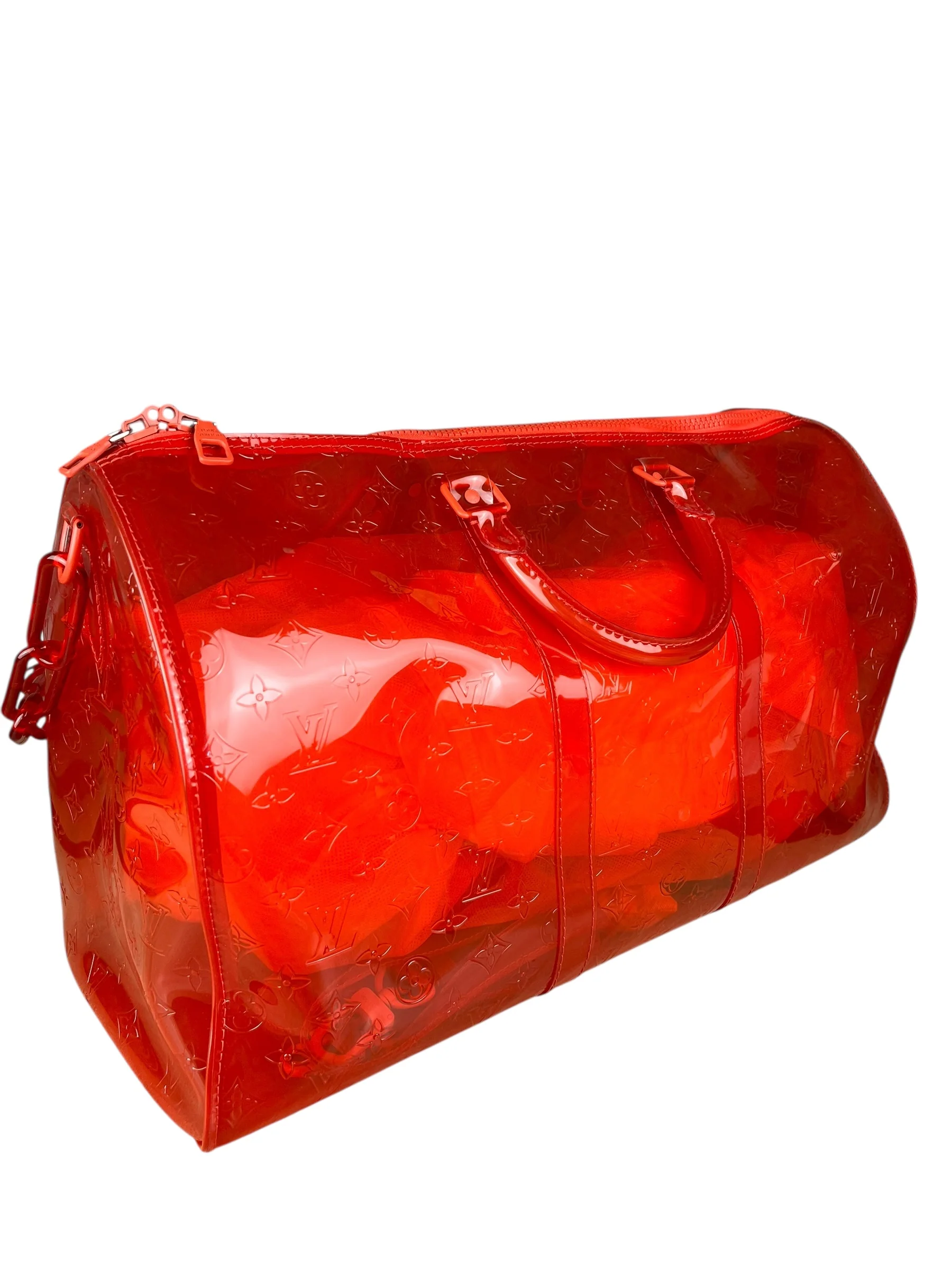 Louis Vuitton X Virgil Abloh Red Monogram PVC Bandouliere 50 - Image 15