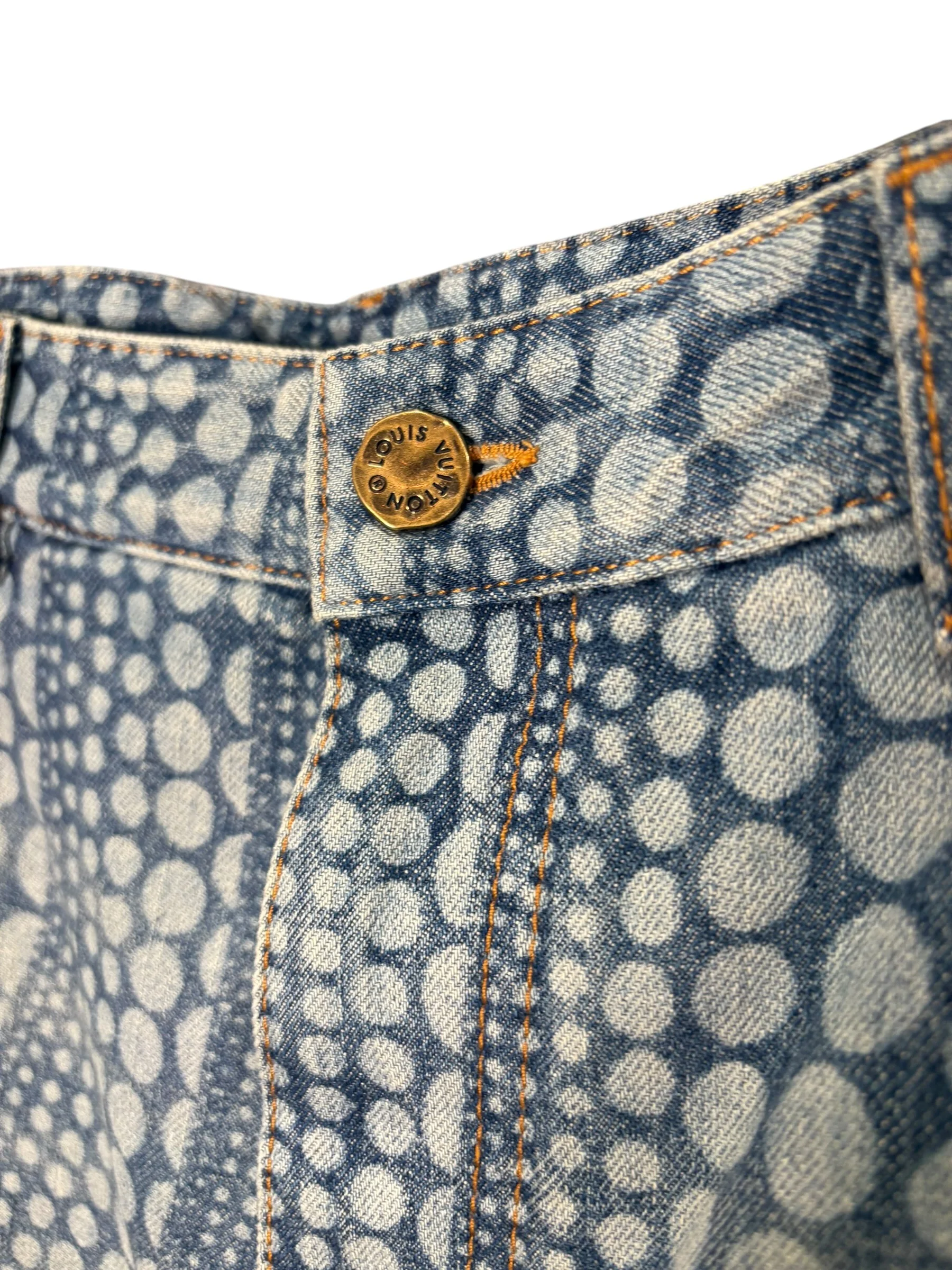 Louis Vuttion x Yayoi Kusama Pumpkin Blue Jeans - Image 4