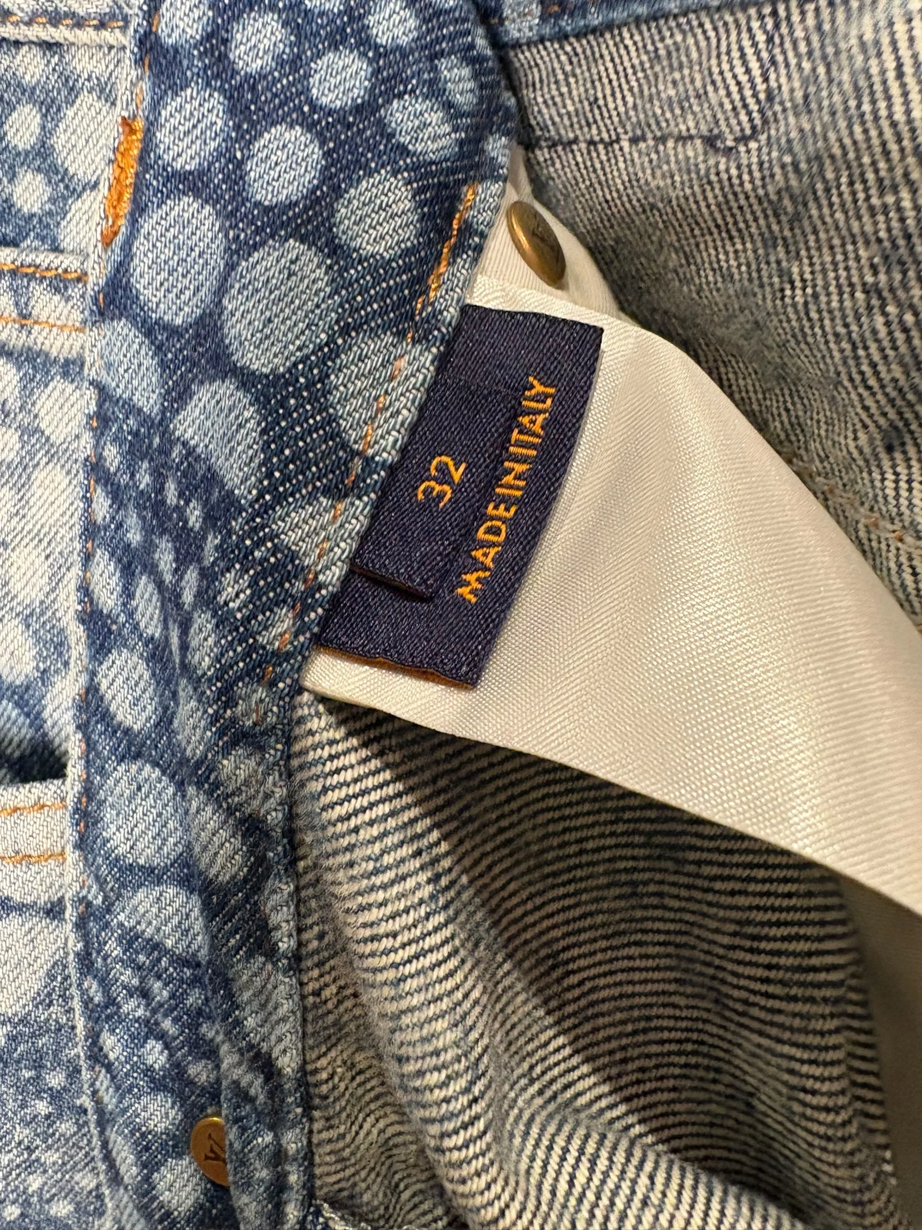 Louis Vuttion x Yayoi Kusama Pumpkin Blue Jeans - Image 5