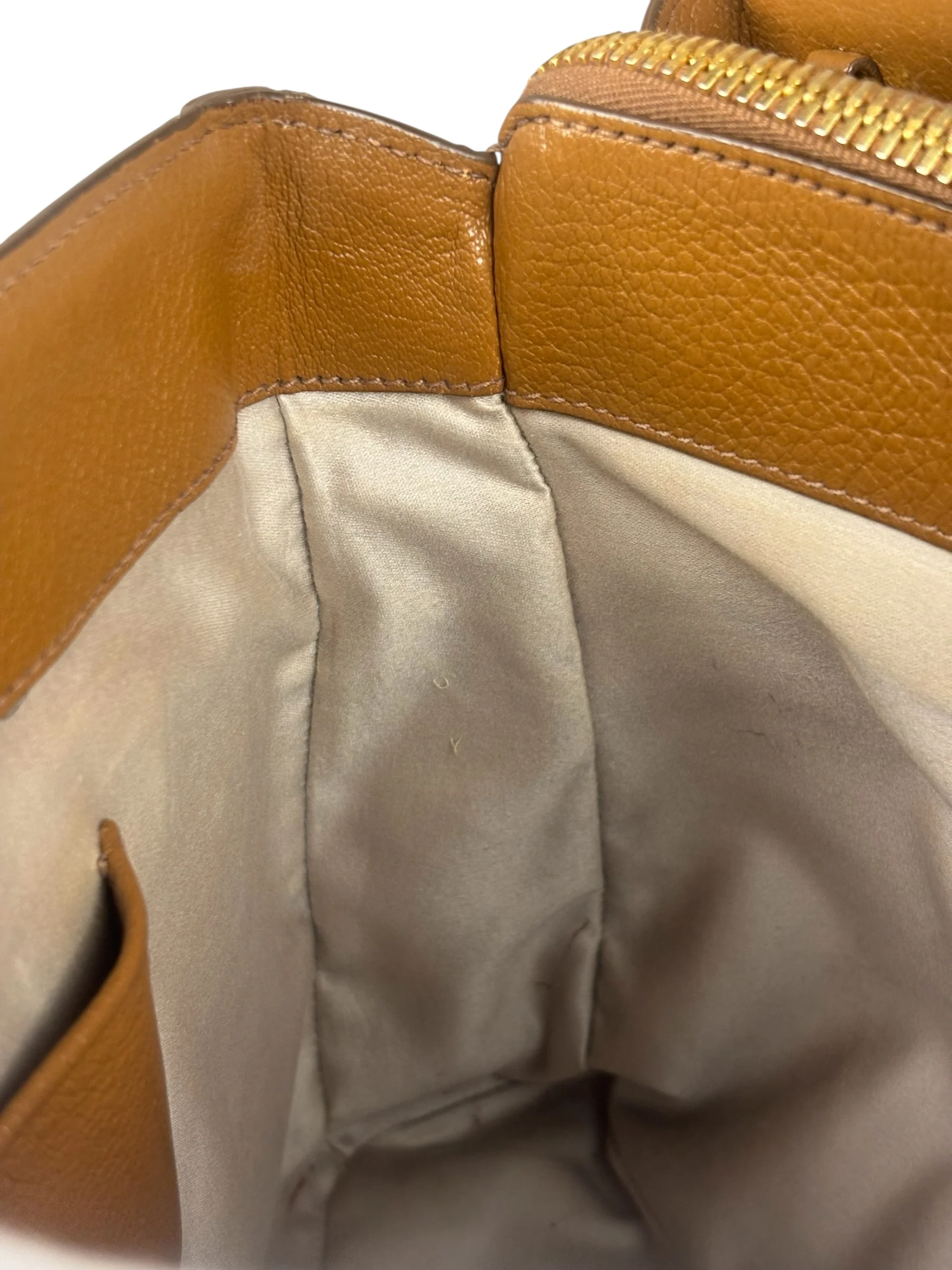 Miu Miu Beige/Brown Bicolor Leather Madras Handbag - Image 12