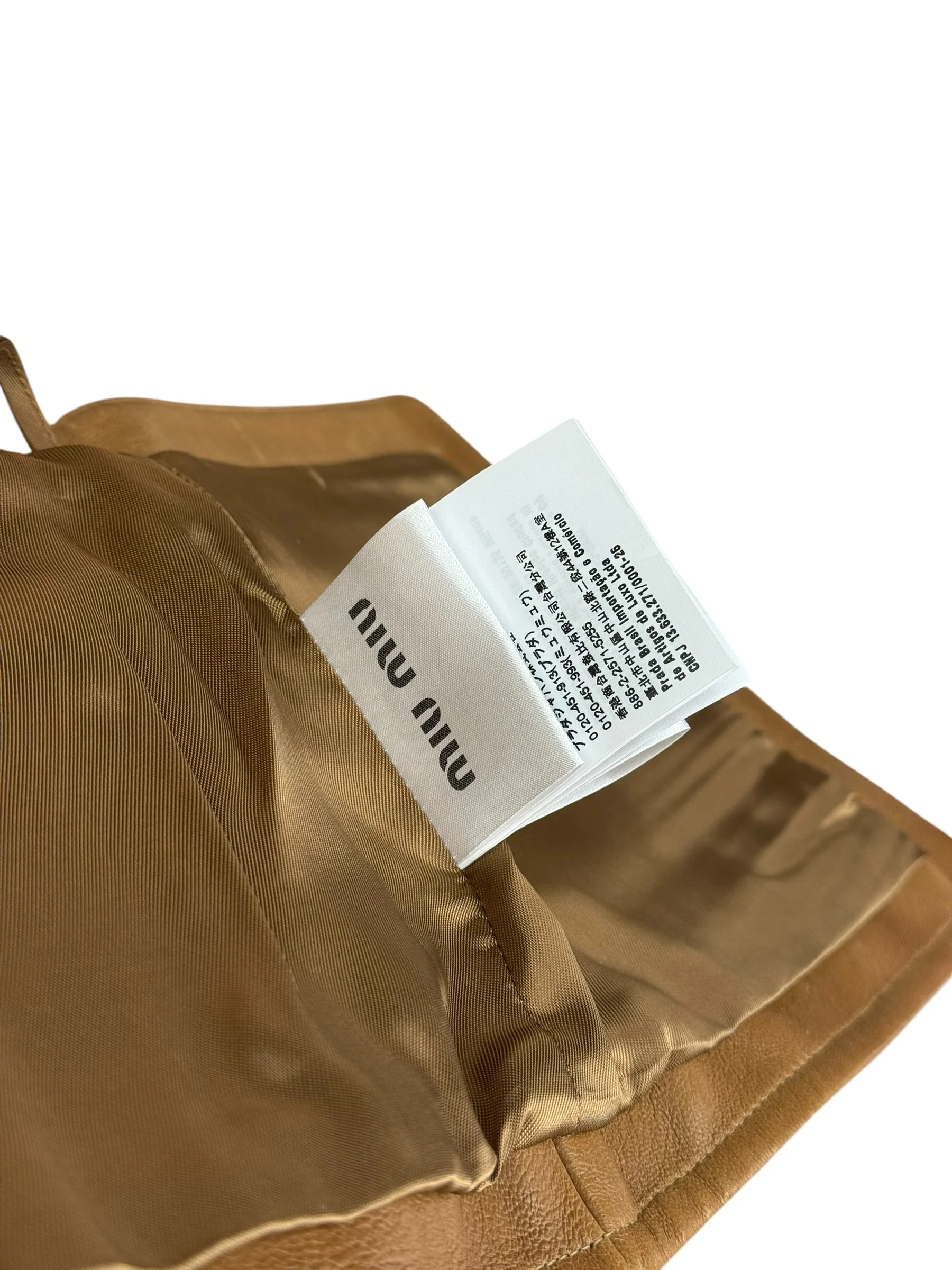 Miu Miu Brown Nappa Leather Waist Belt Bag - Image 15