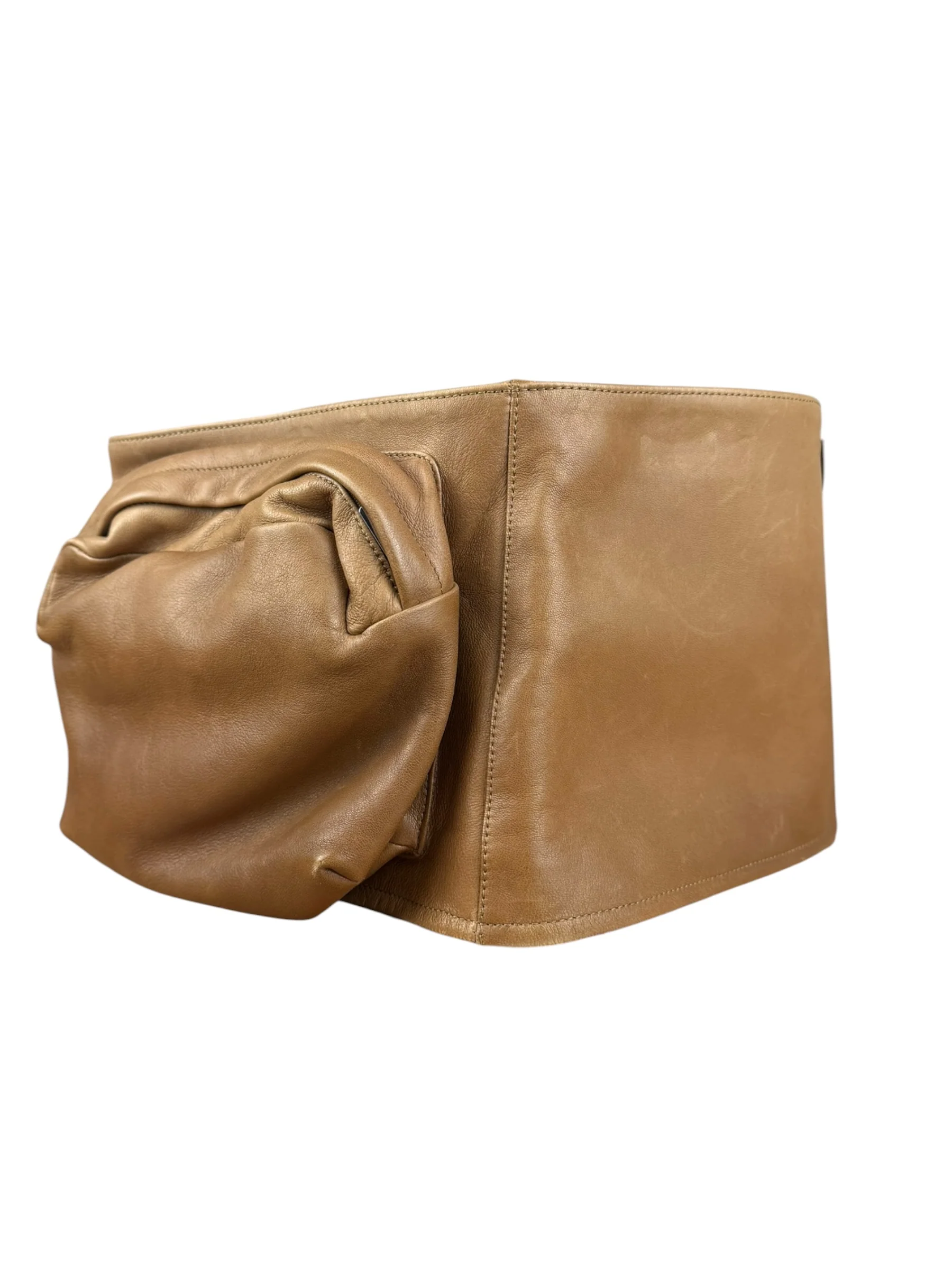 Miu Miu Brown Nappa Leather Waist Belt Bag - Image 4