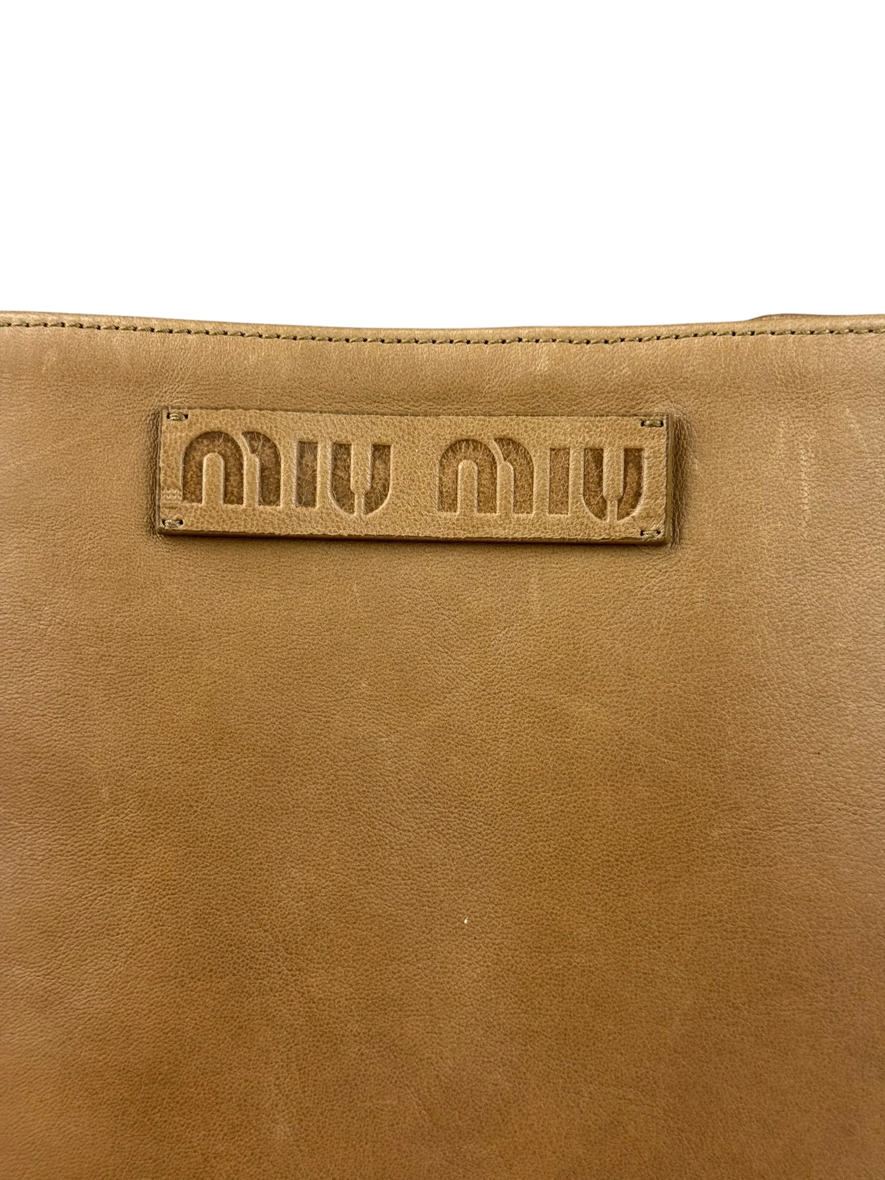 Miu Miu Brown Nappa Leather Waist Belt Bag - Image 7