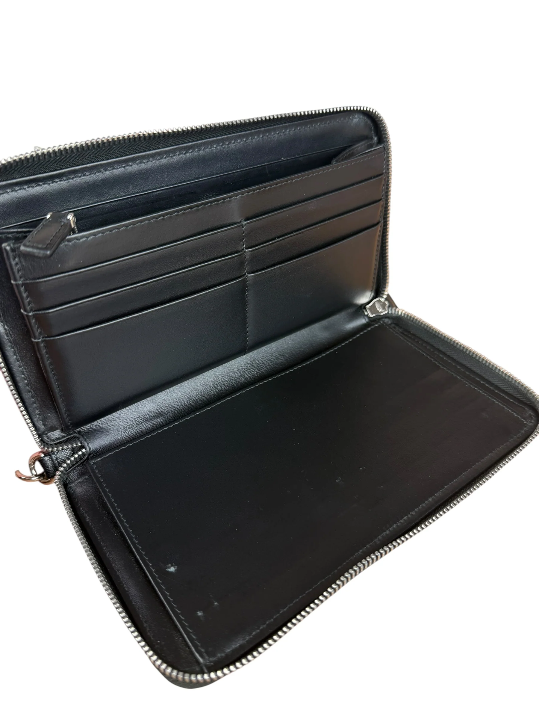 Prada Black Saffiano Leather Pochette - Image 10