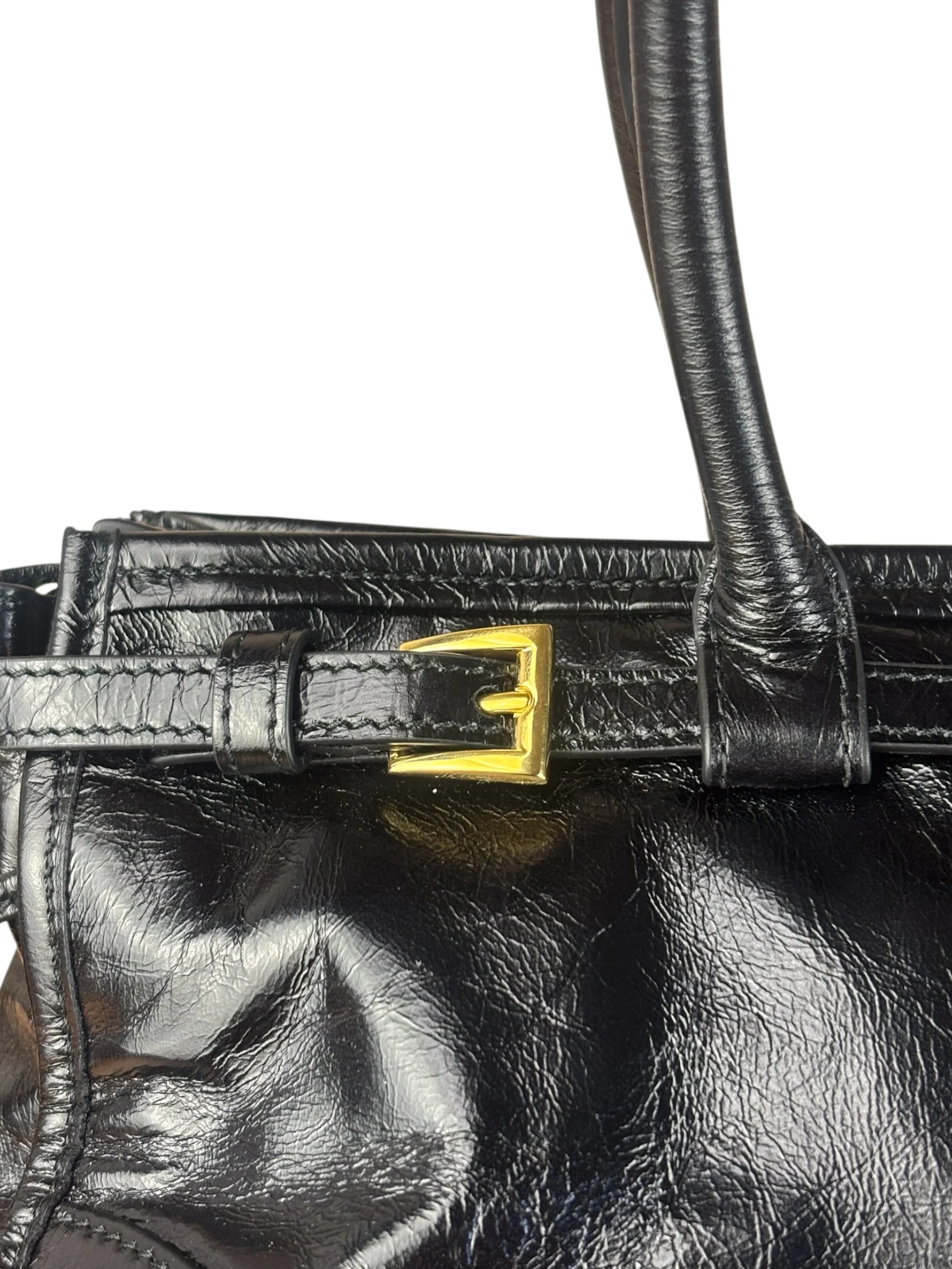 Prada Calfskin Bonnie Shoulder Bag Black - Image 12
