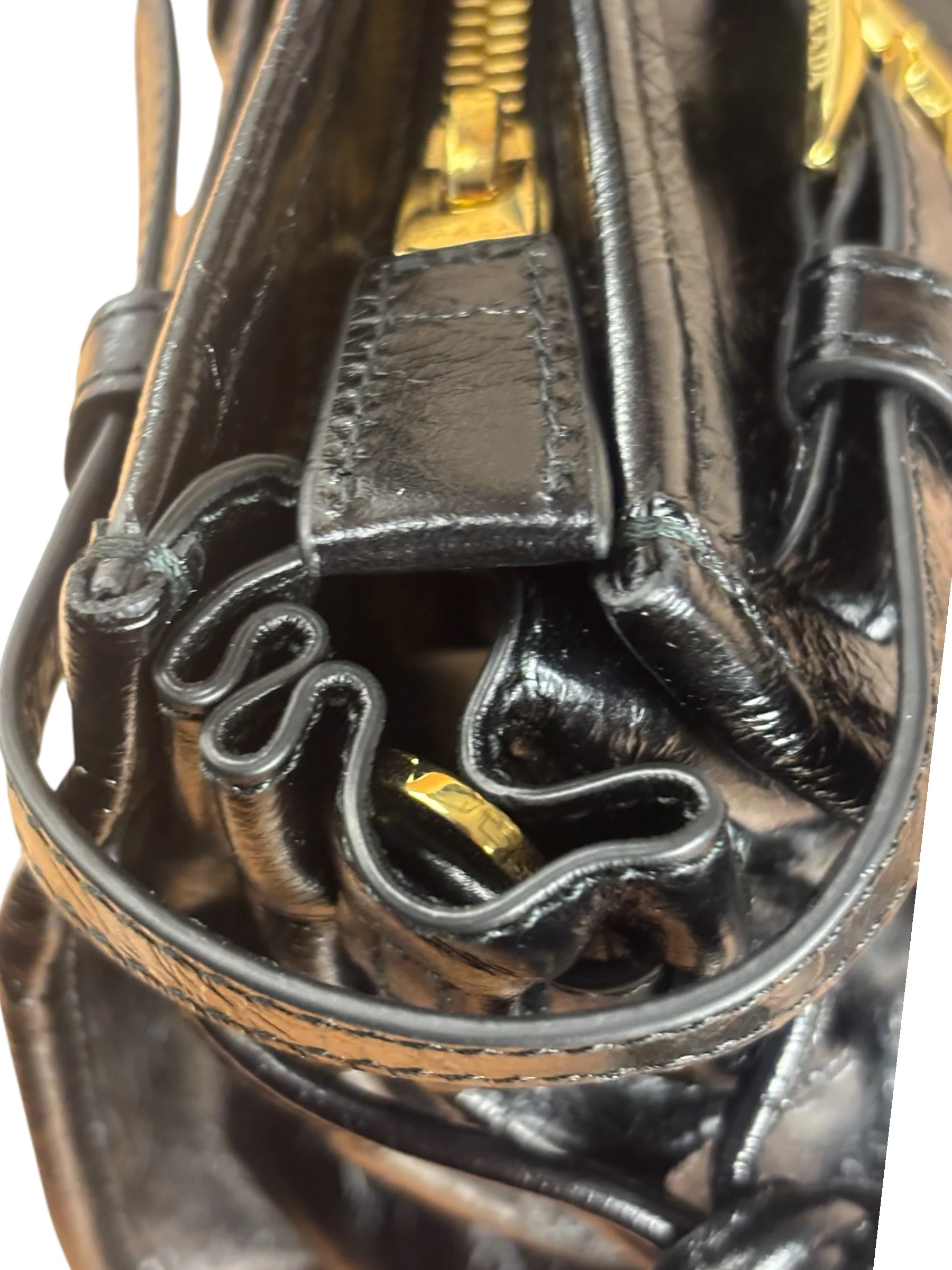 Prada Calfskin Bonnie Shoulder Bag Black - Image 18