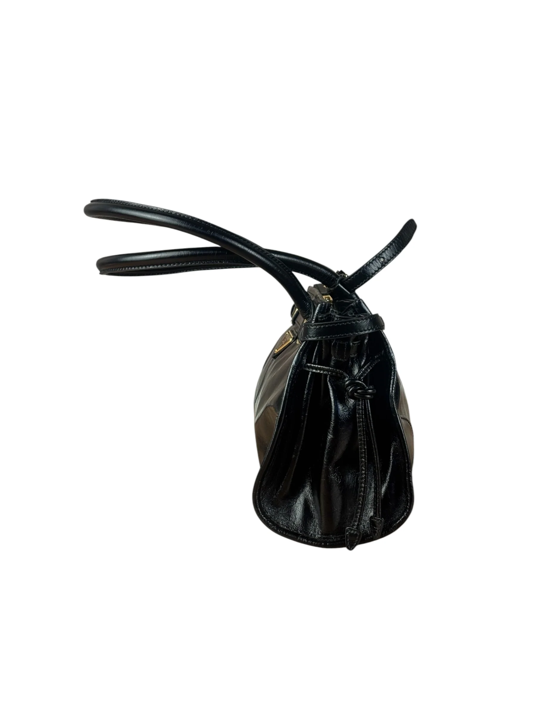Prada Calfskin Bonnie Shoulder Bag Black - Image 3