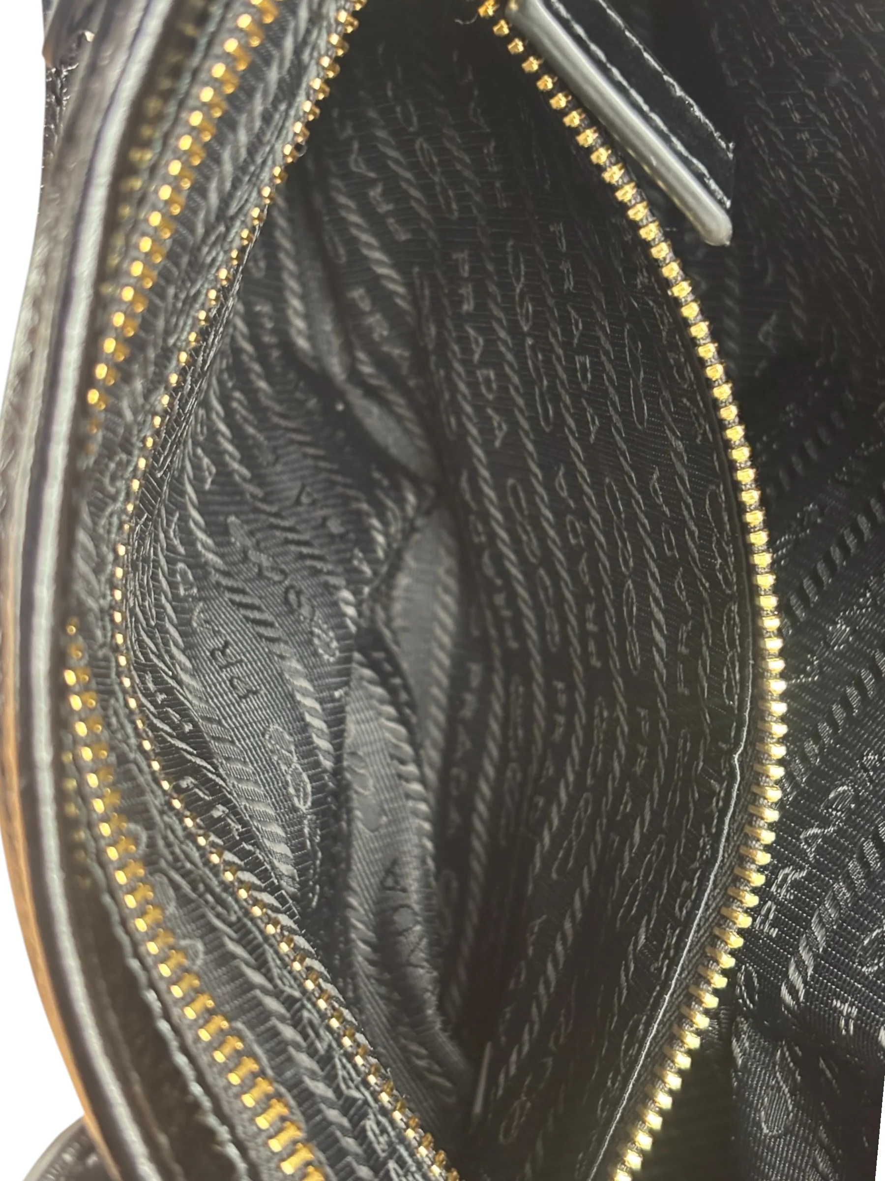 Prada Calfskin Bonnie Shoulder Bag Black - Image 9
