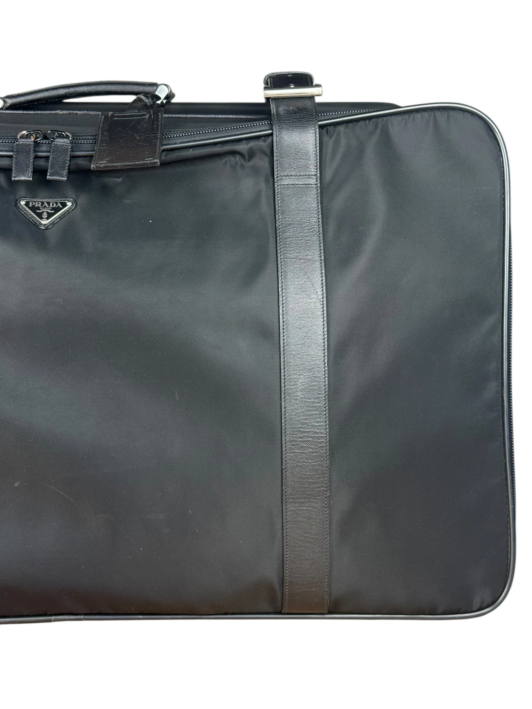 Prada Nylon Saffiano Travel Suitcase - Image 2