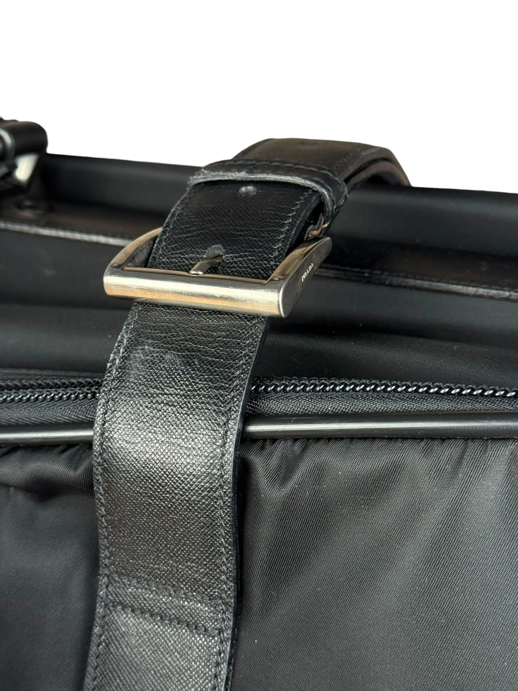 Prada Nylon Saffiano Travel Suitcase - Image 21
