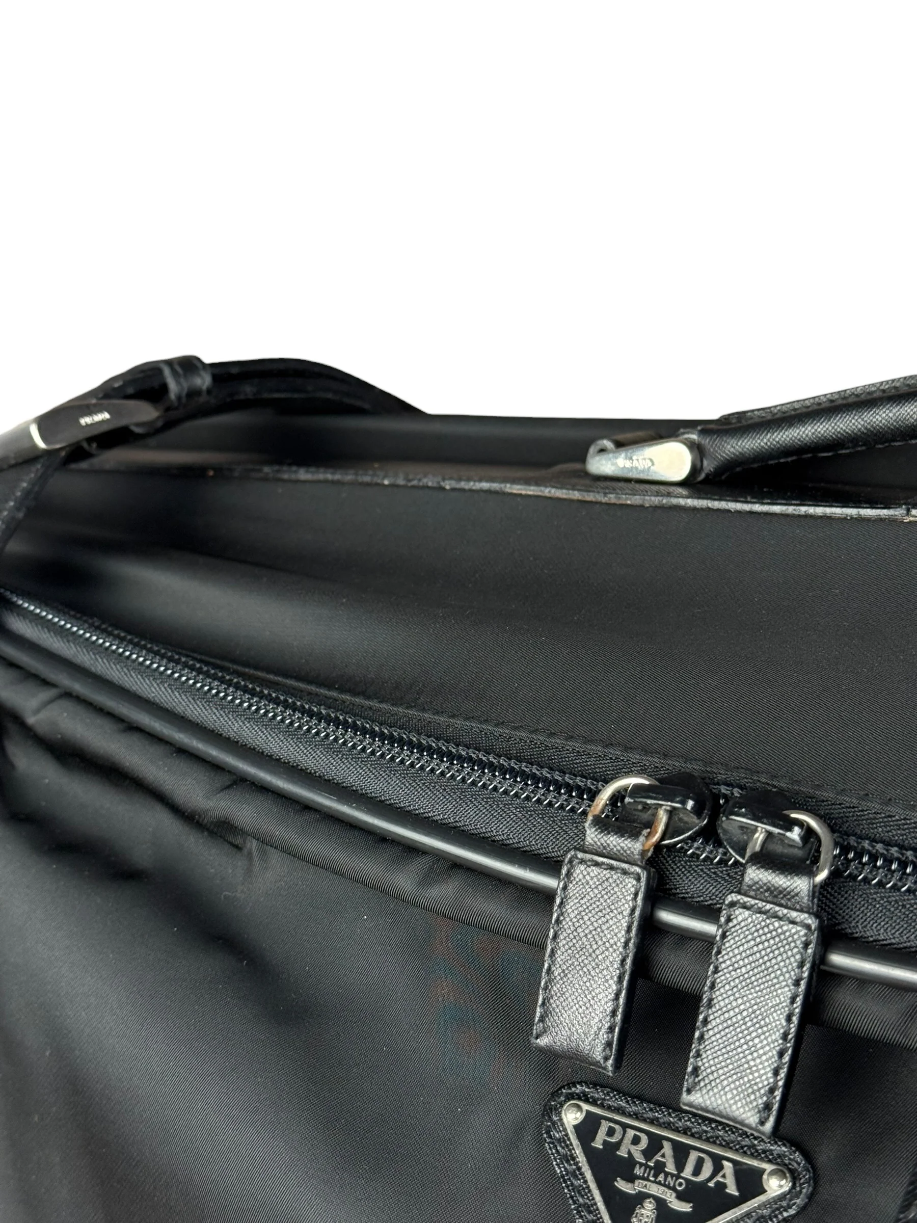 Prada Nylon Saffiano Travel Suitcase - Image 23
