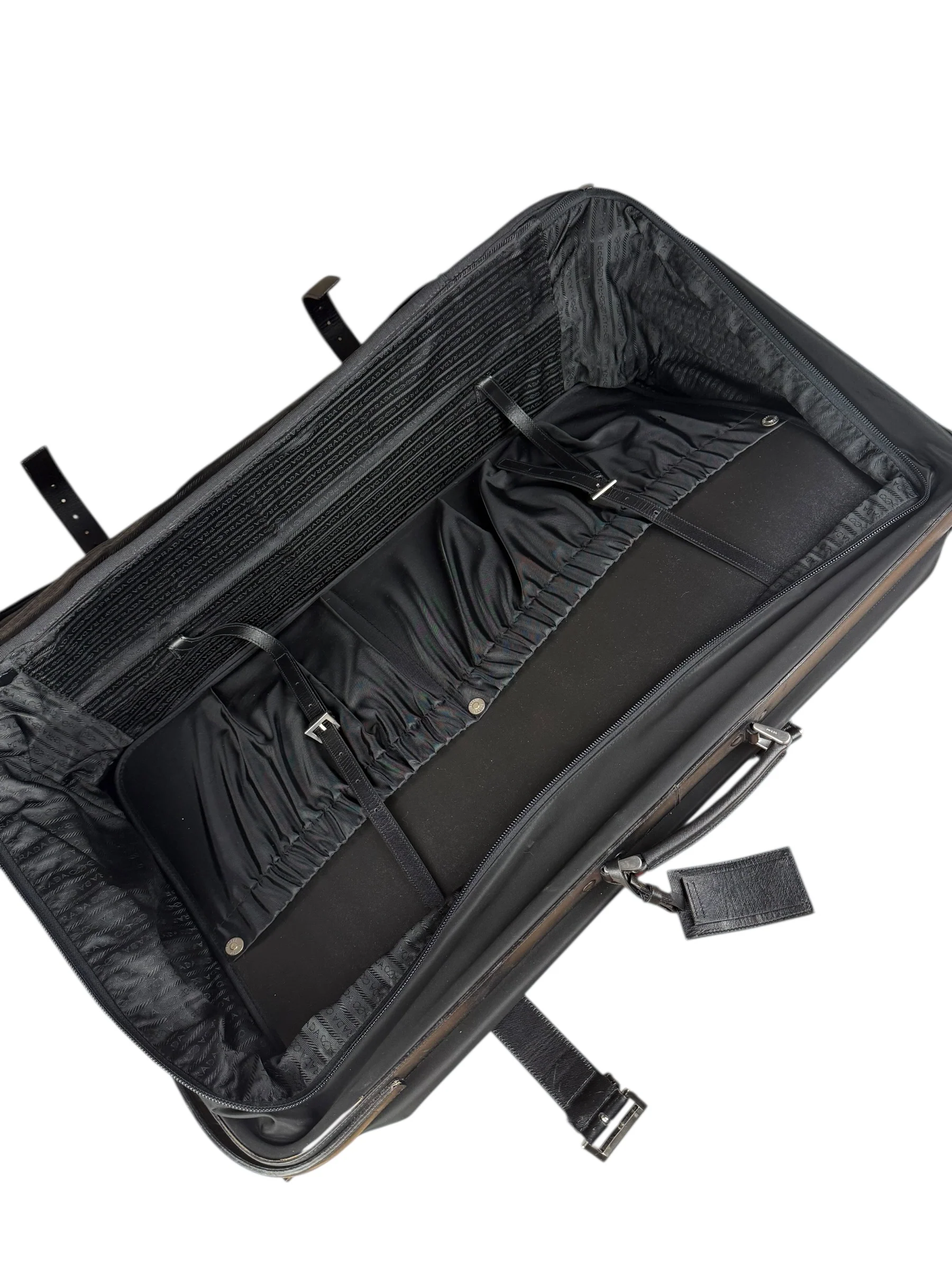 Prada Nylon Saffiano Travel Suitcase - Image 29