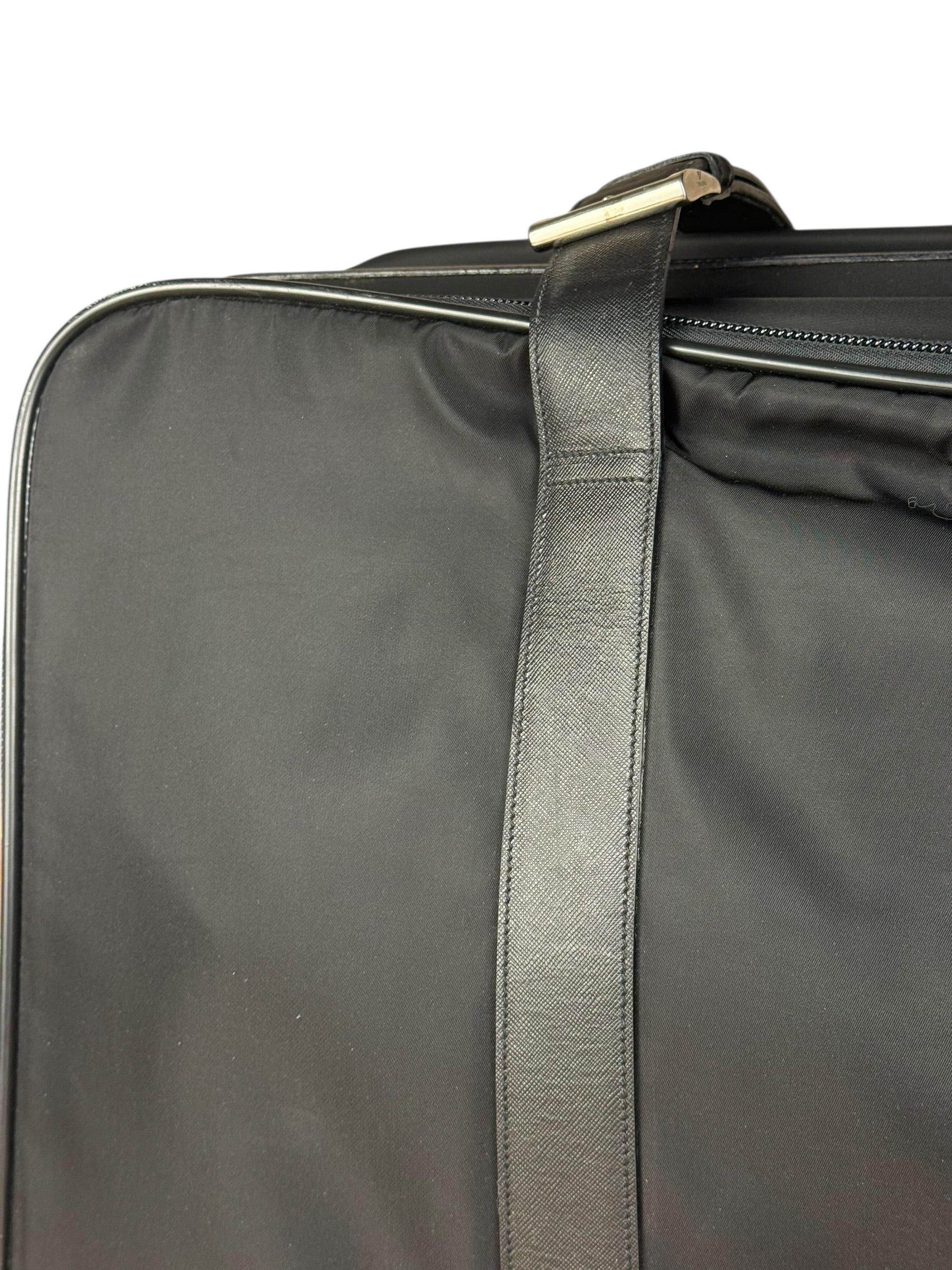 Prada Nylon Saffiano Travel Suitcase - Image 4
