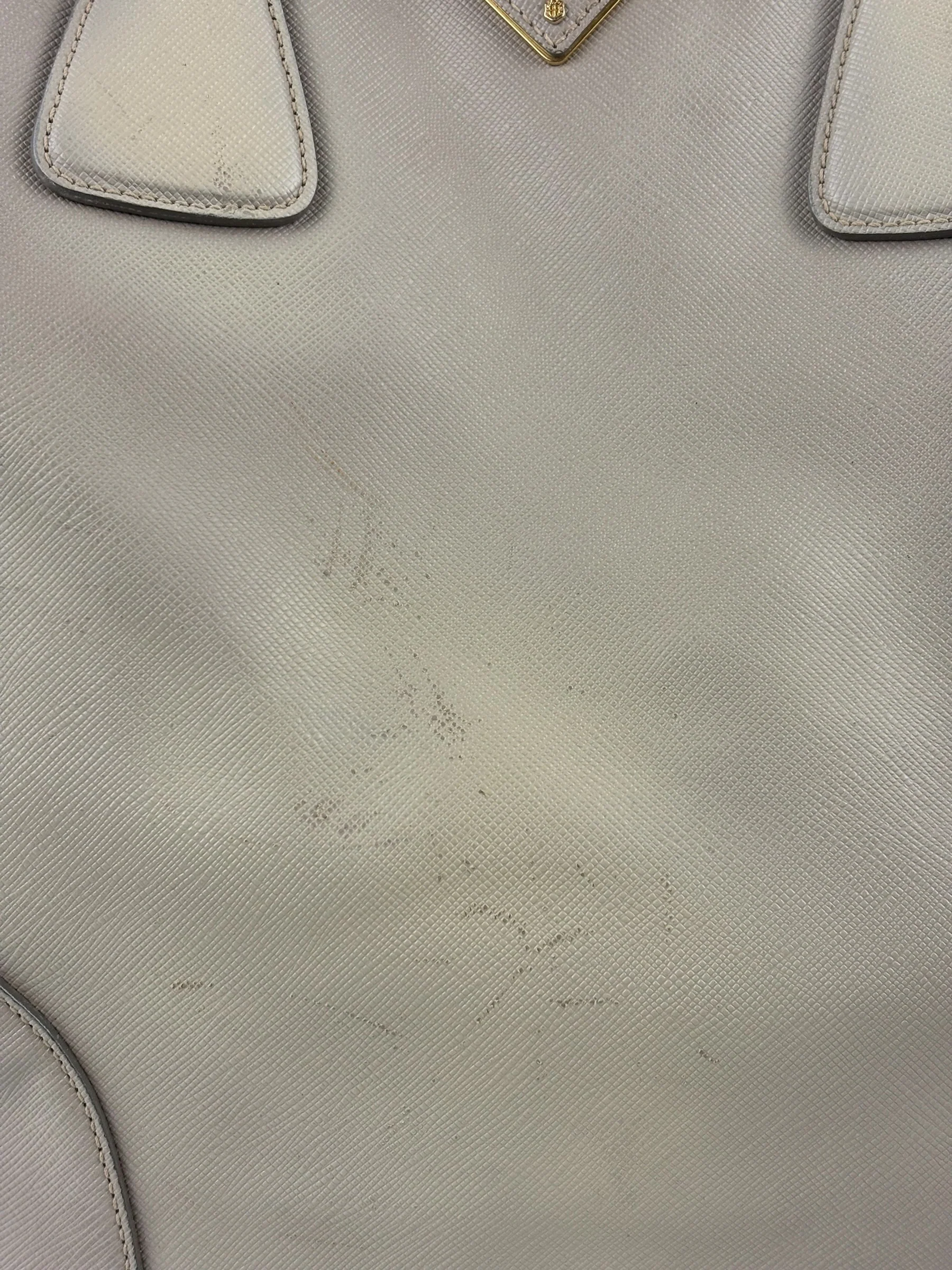 Prada Saffiano Lux Leather Grey 2Way Shopping Bag - Image 19