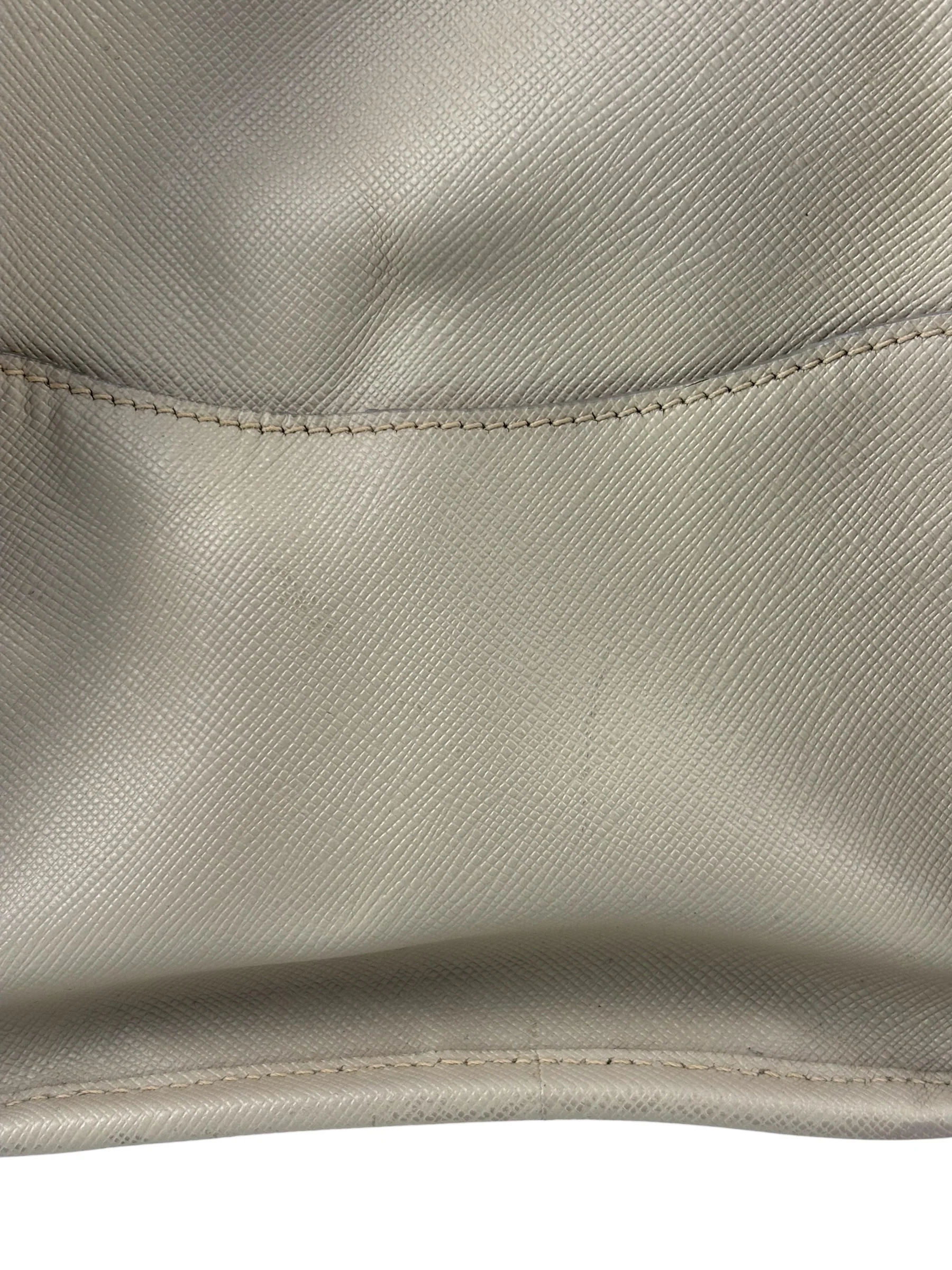 Prada Saffiano Lux Leather Grey 2Way Shopping Bag - Image 21