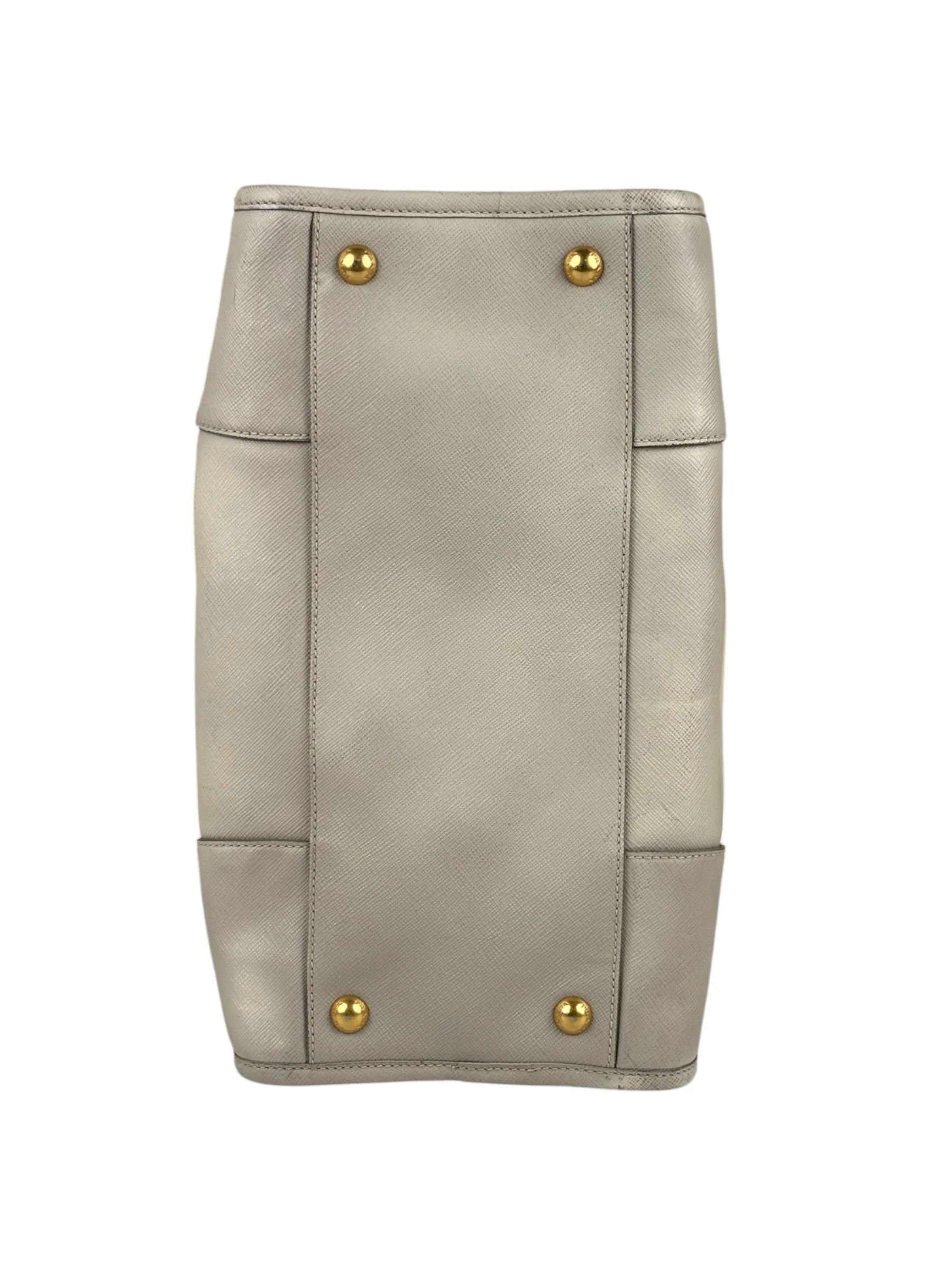 Prada Saffiano Lux Leather Grey 2Way Shopping Bag - Image 5