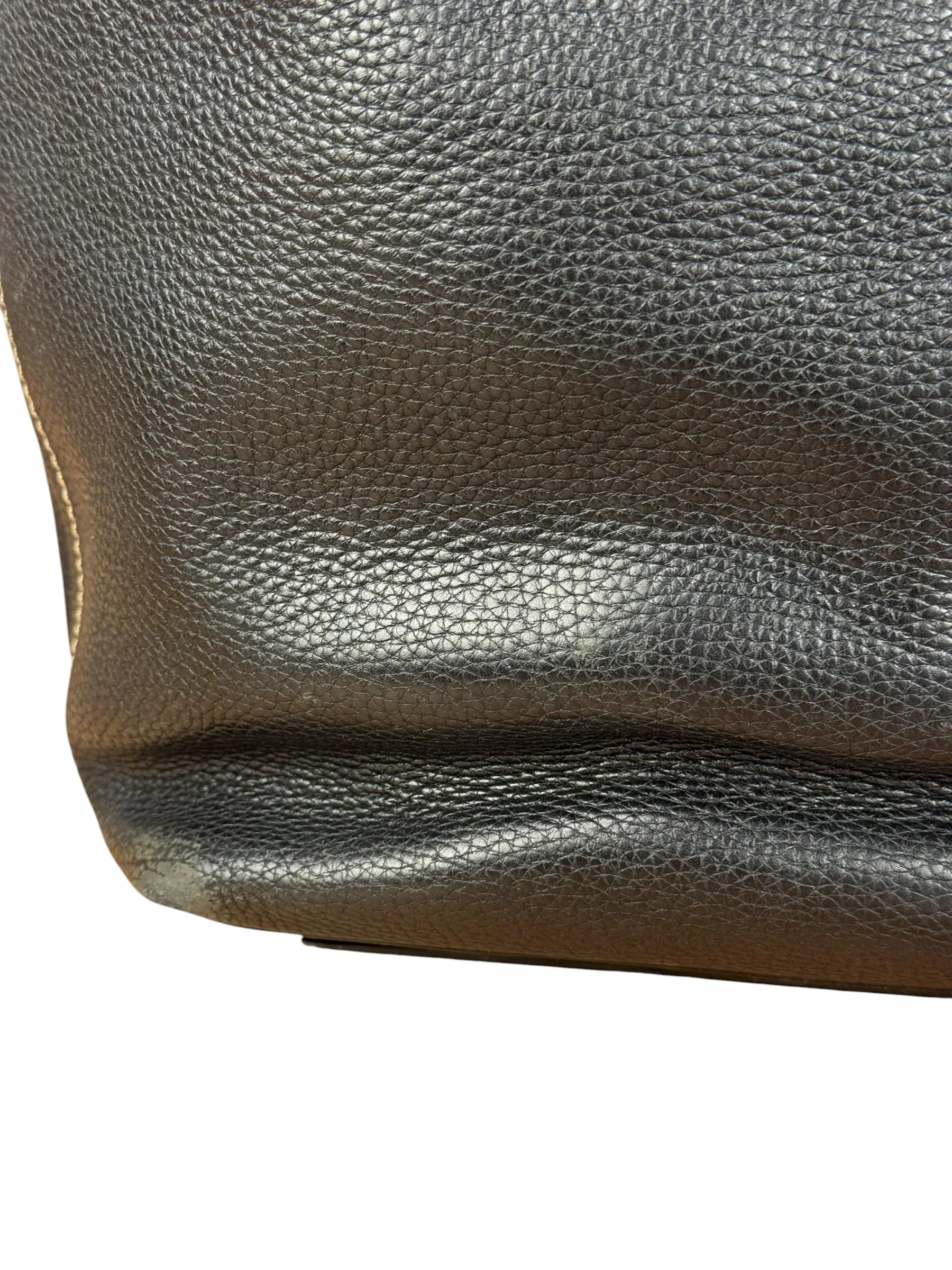 Prada Vintage Black Pebbled Leather Hobo Bag - Image 14