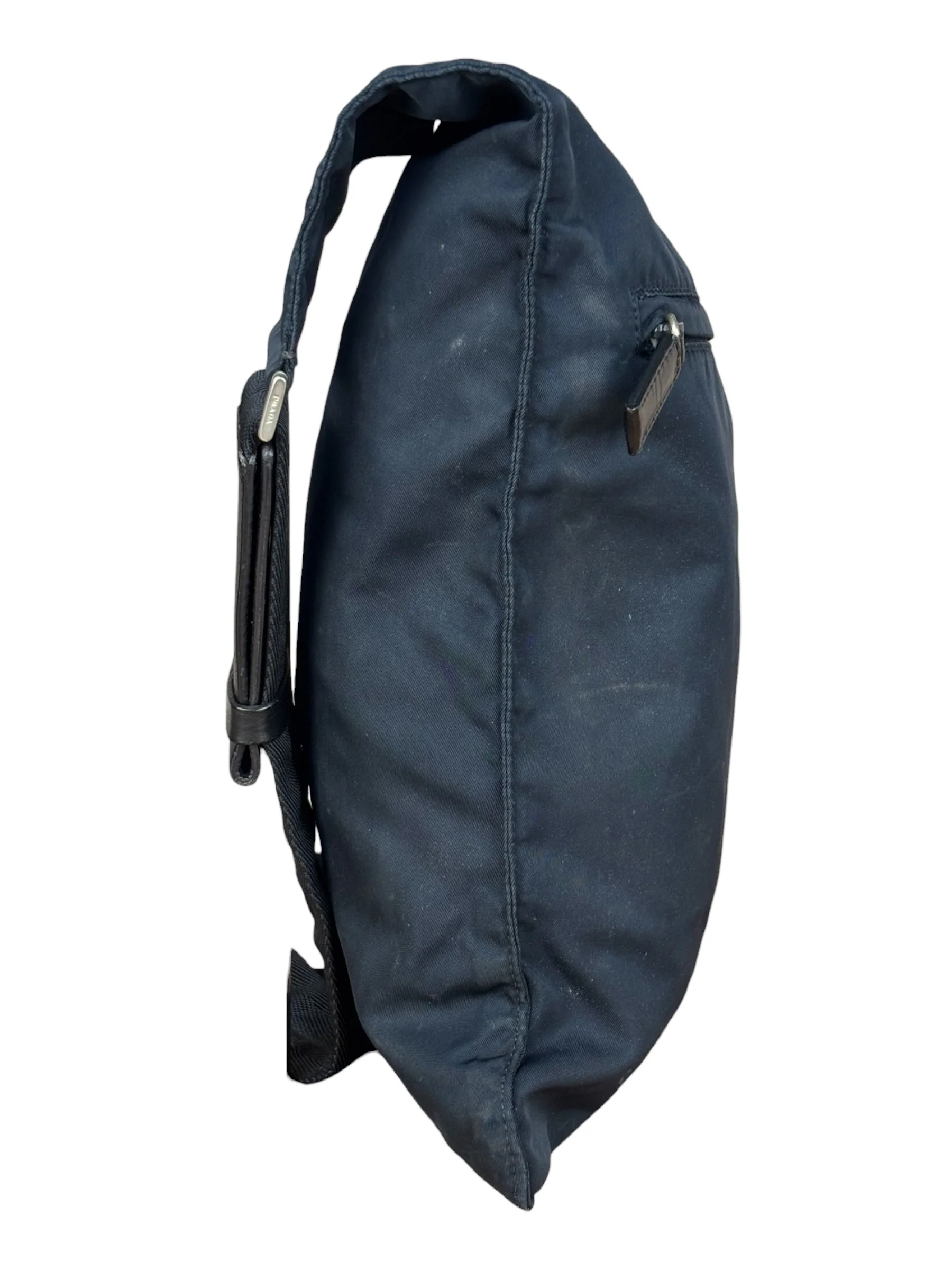 Prada Vintage Dark Navy Nylon Crossbody - Image 4