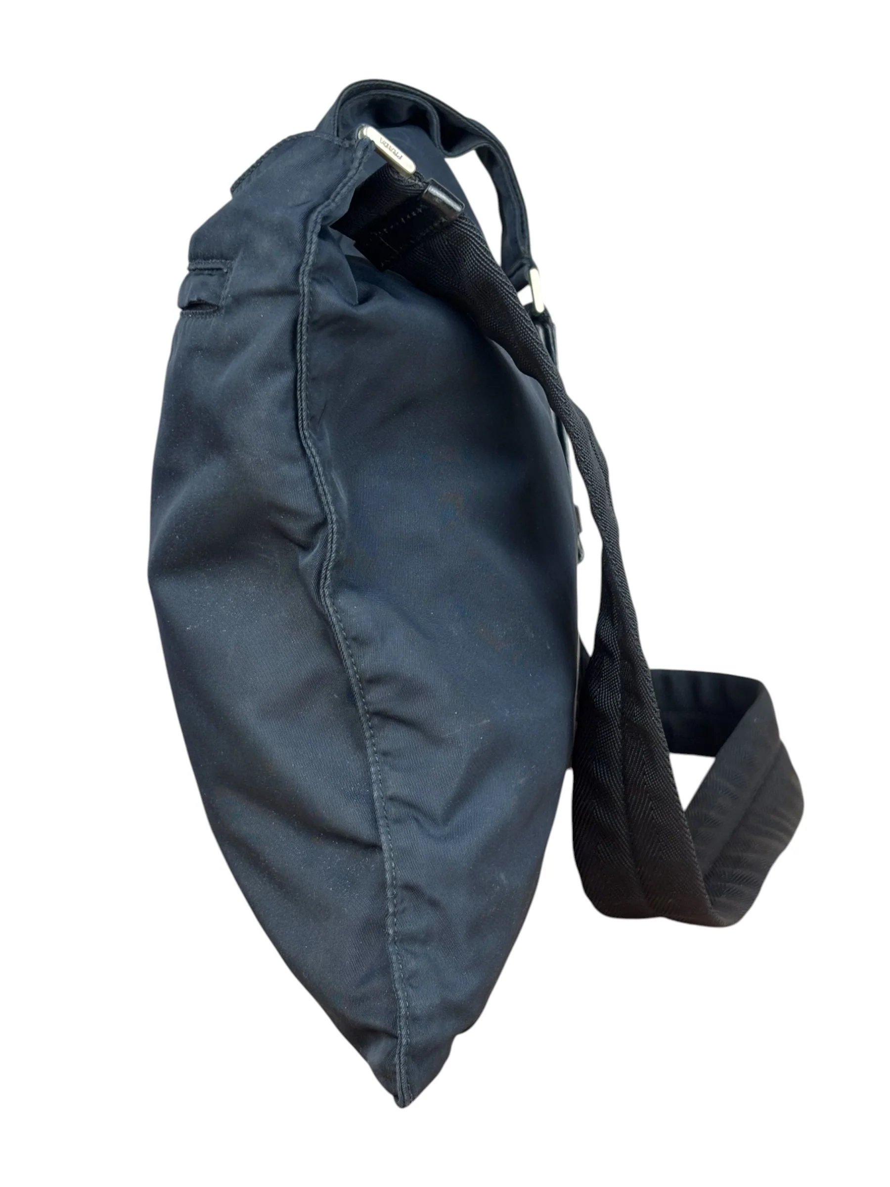 Prada Vintage Dark Navy Nylon Crossbody - Image 5