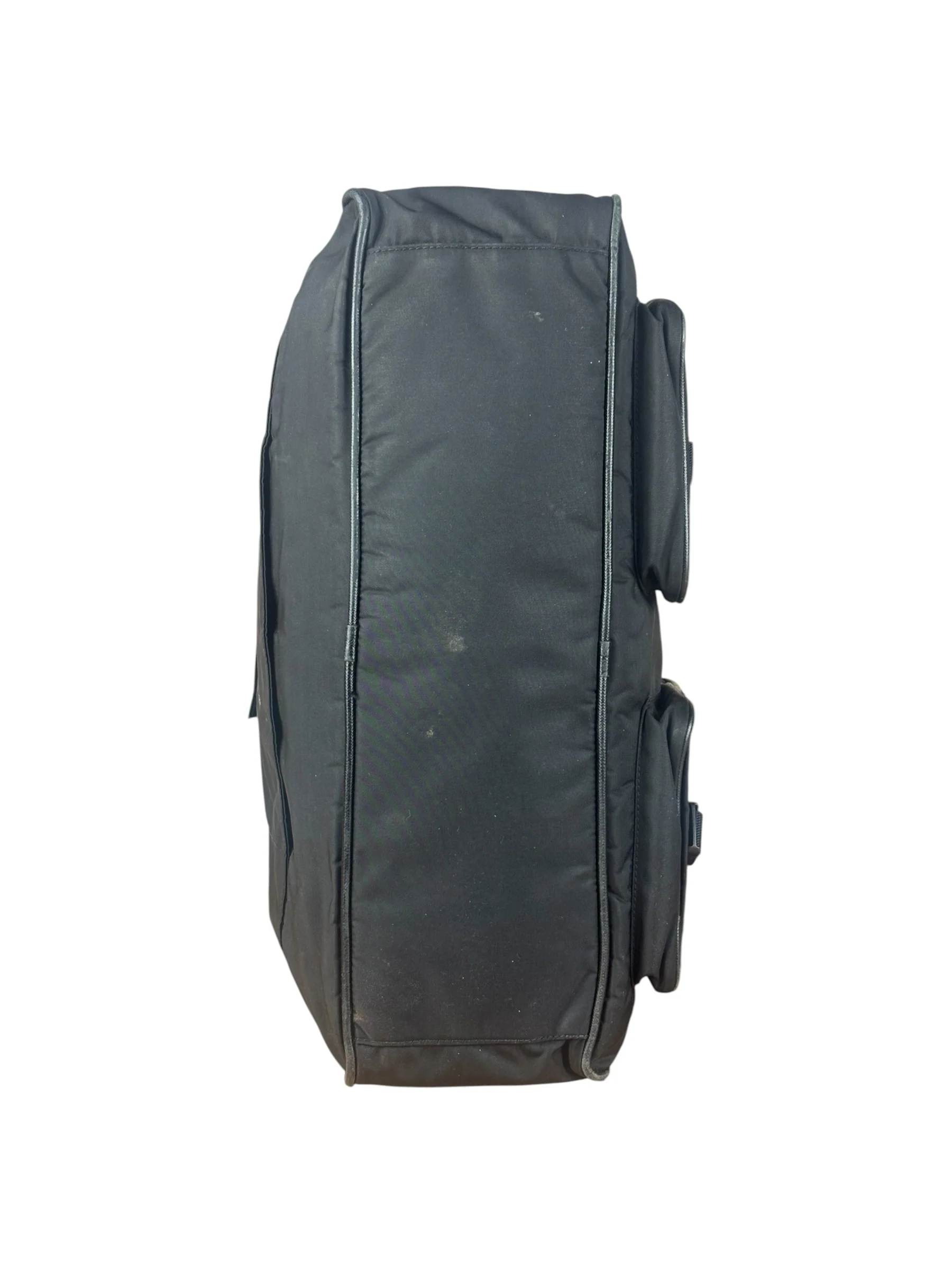 Prada Vintage Nylon Black Front Pocket Work Bag - Image 6