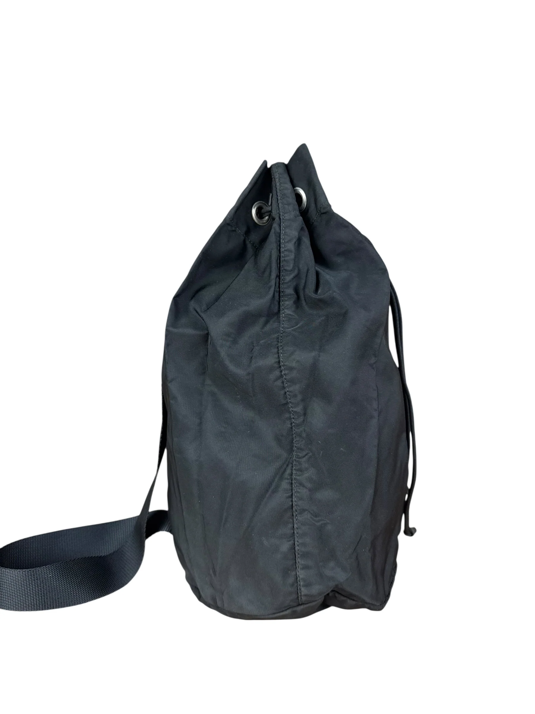 Prada Vintage Nylon Drawstring Crossbody Bag - Image 6