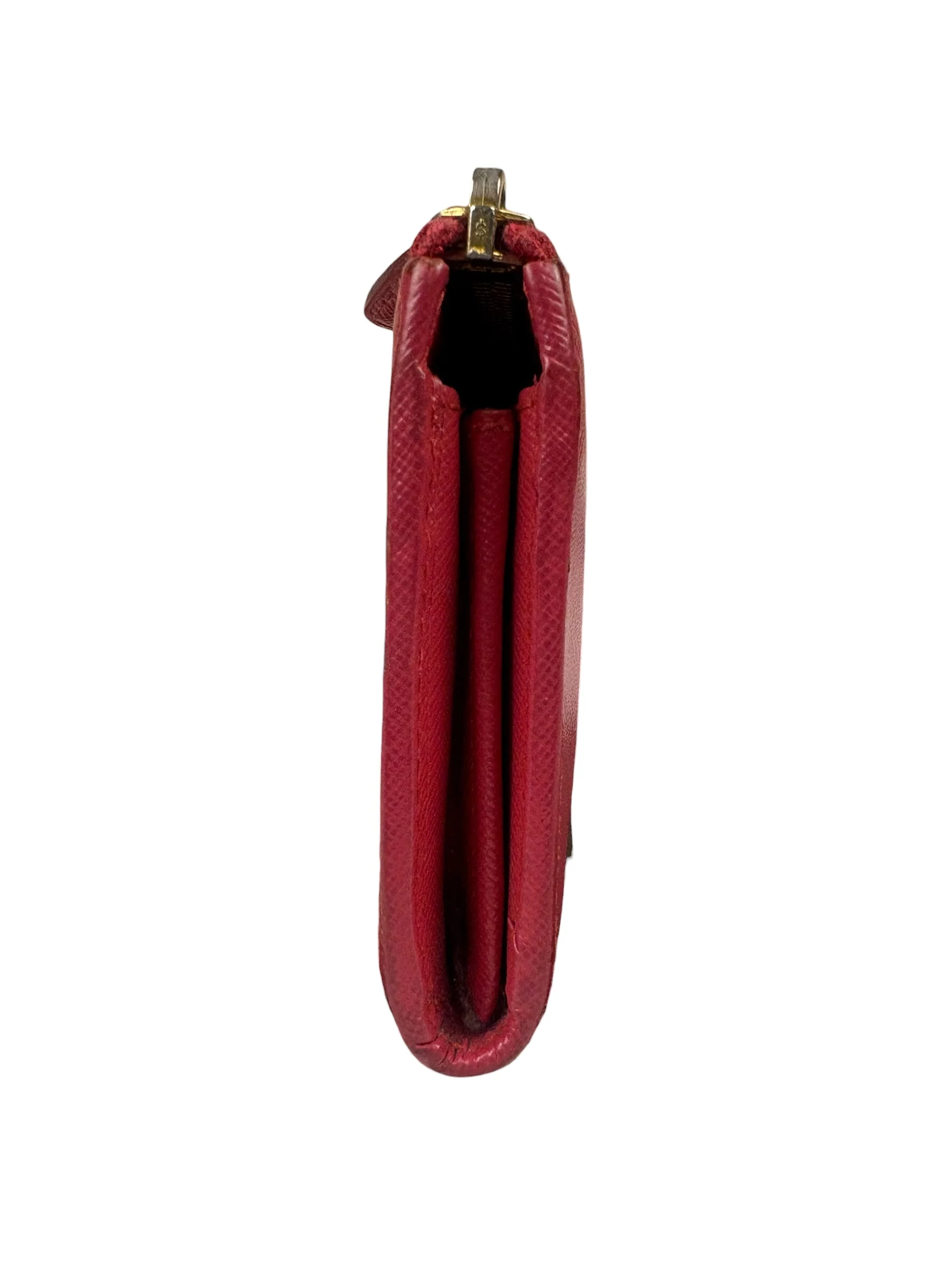 Prada Vintage Pink Saffiano Leather Long Wallet - Image 5