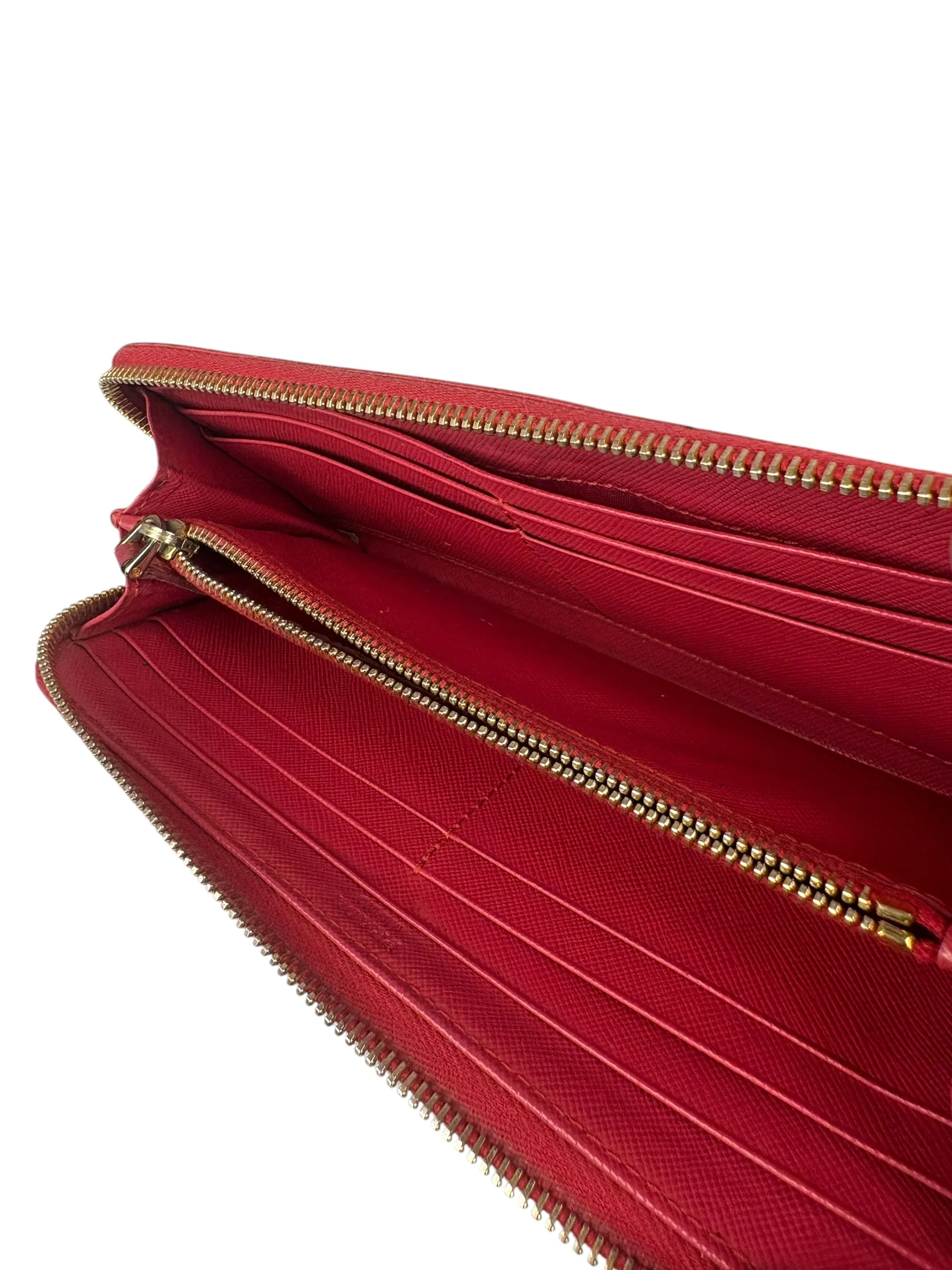 Prada Vintage Pink Saffiano Leather Long Wallet - Image 9