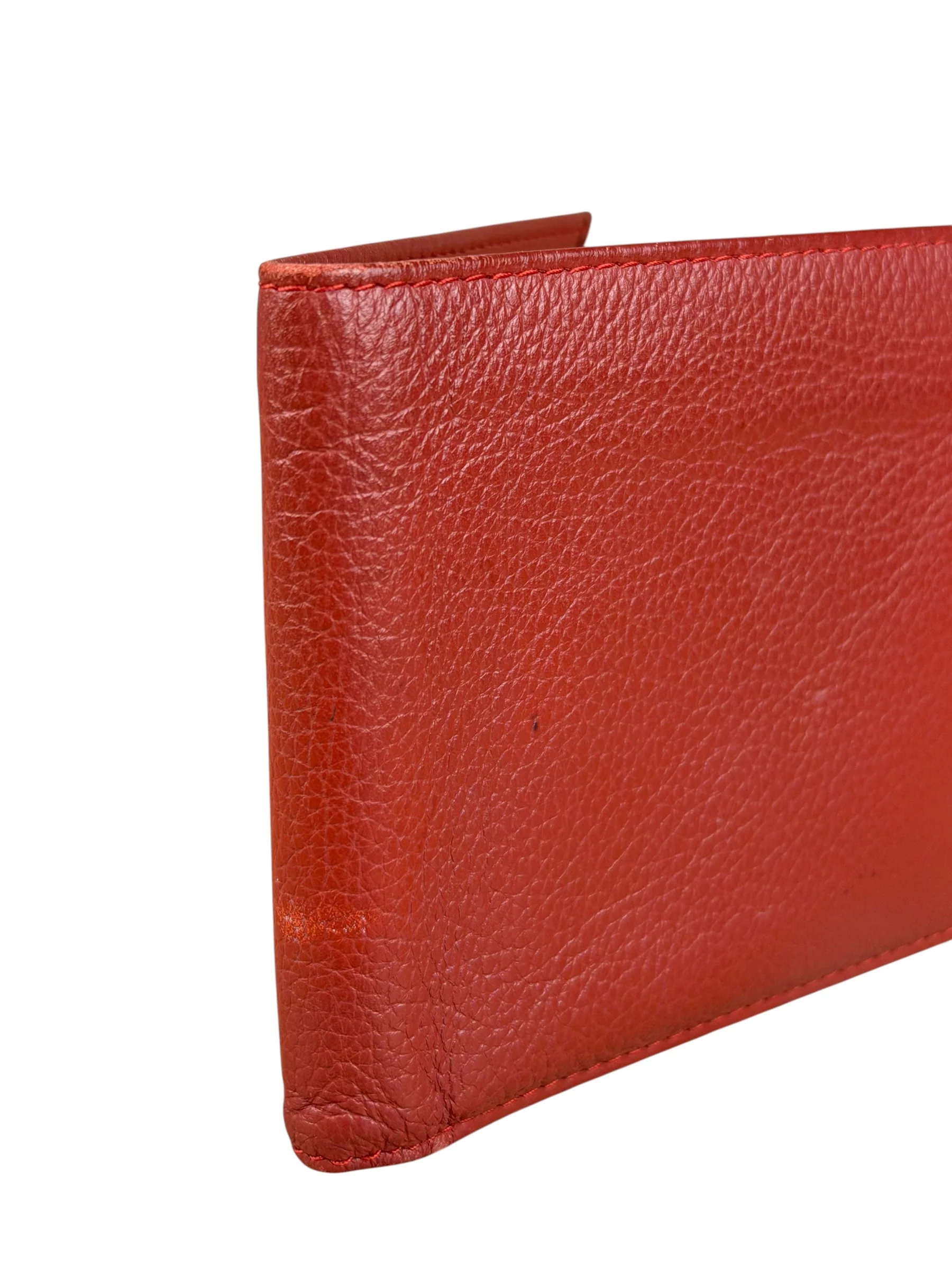 Rolex Red Leather Bifold Wallet - Image 3