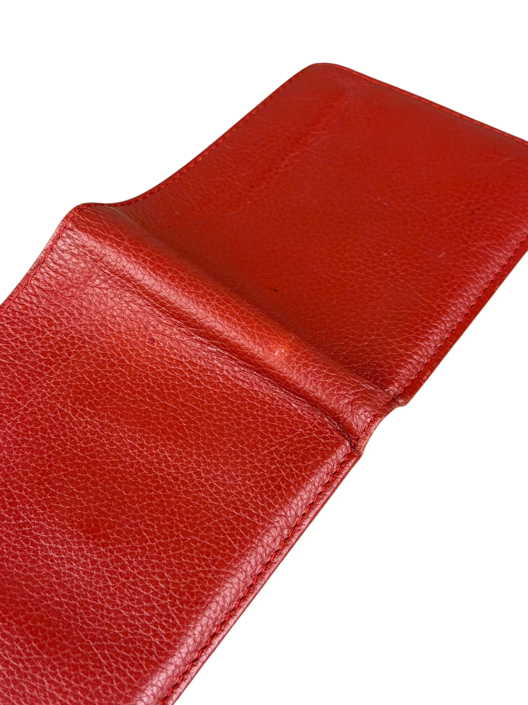 Rolex Red Leather Bifold Wallet - Image 6