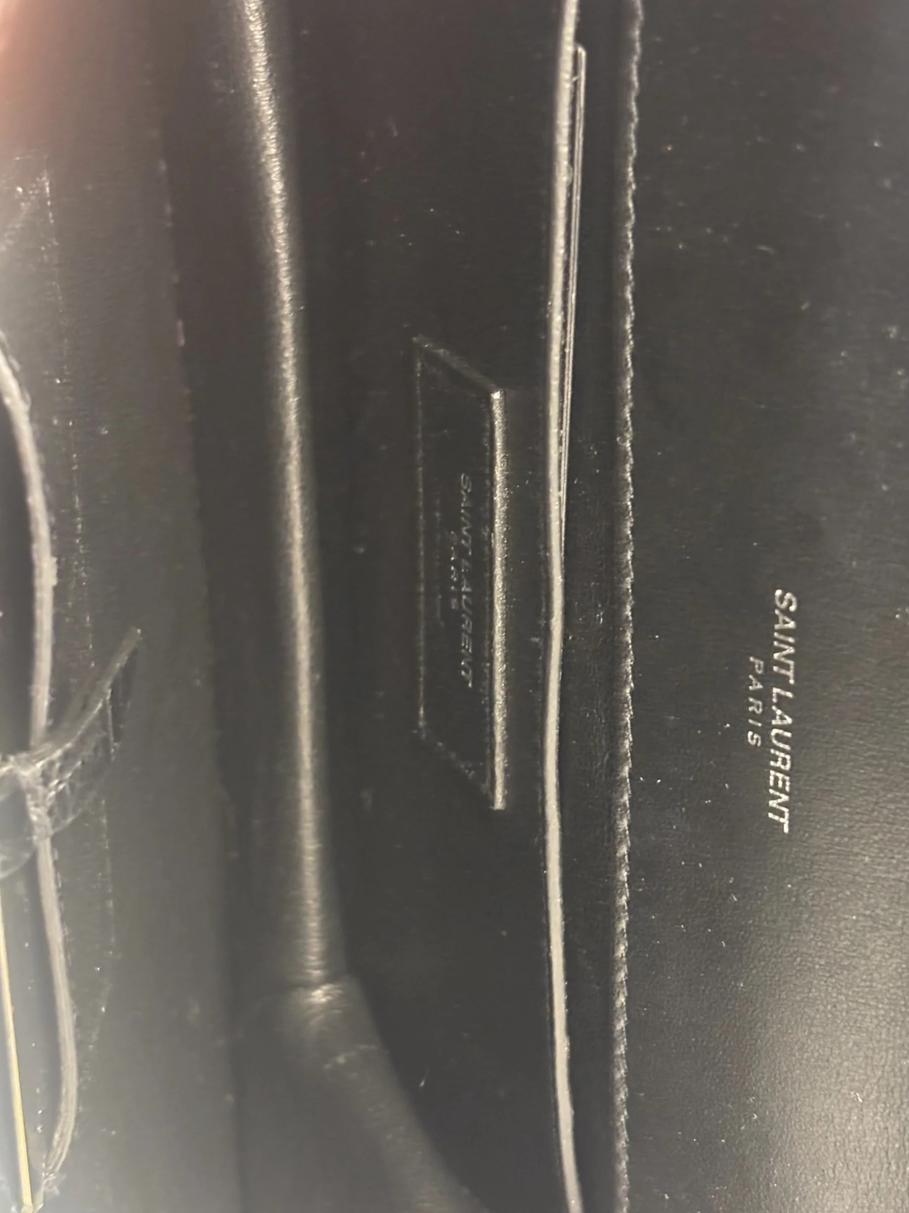 Saint Laurent Black Embossed Babylon Cross Body - Image 7