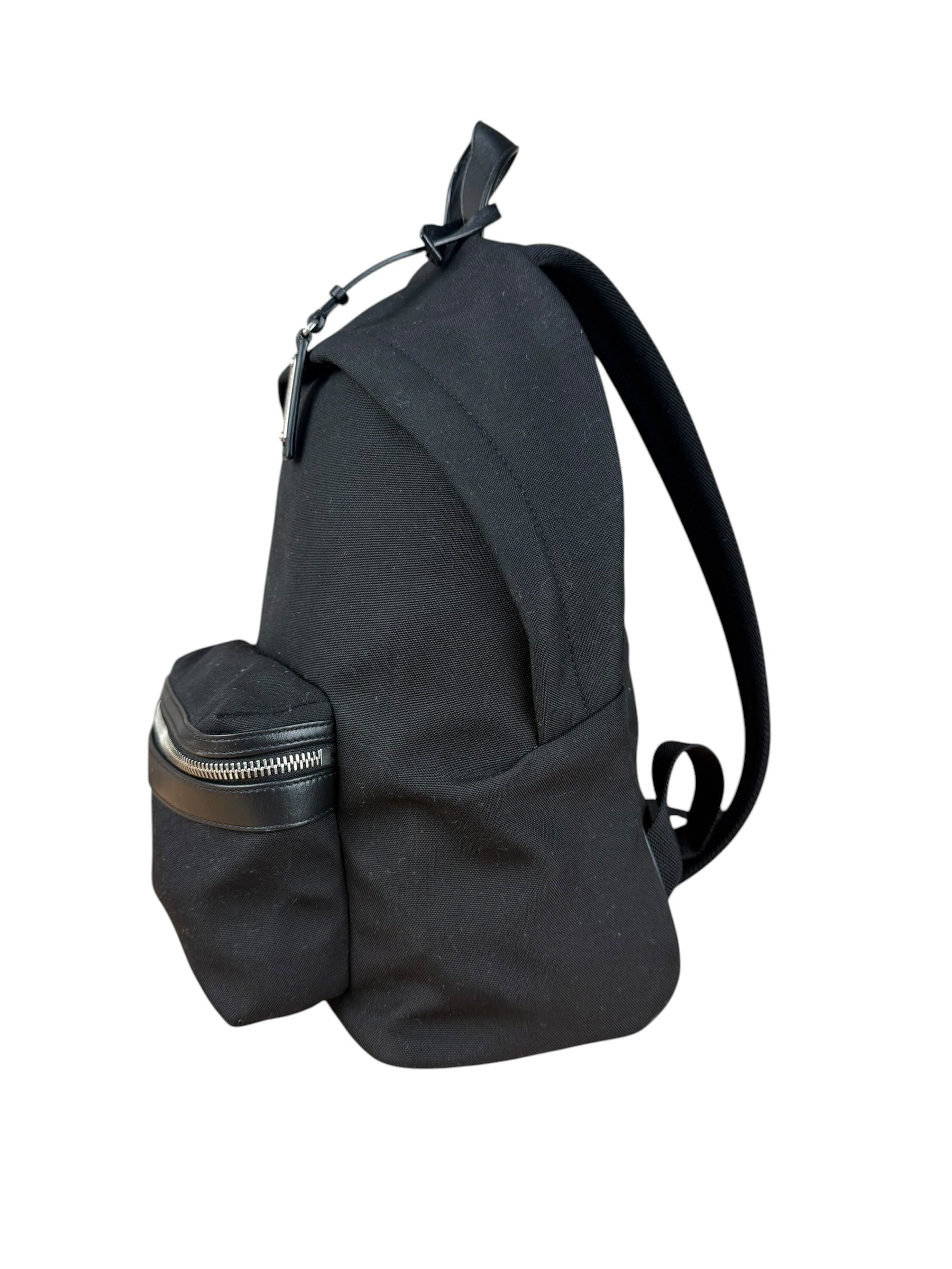 Saint Laurent Black S Canvas Backpack - Image 5