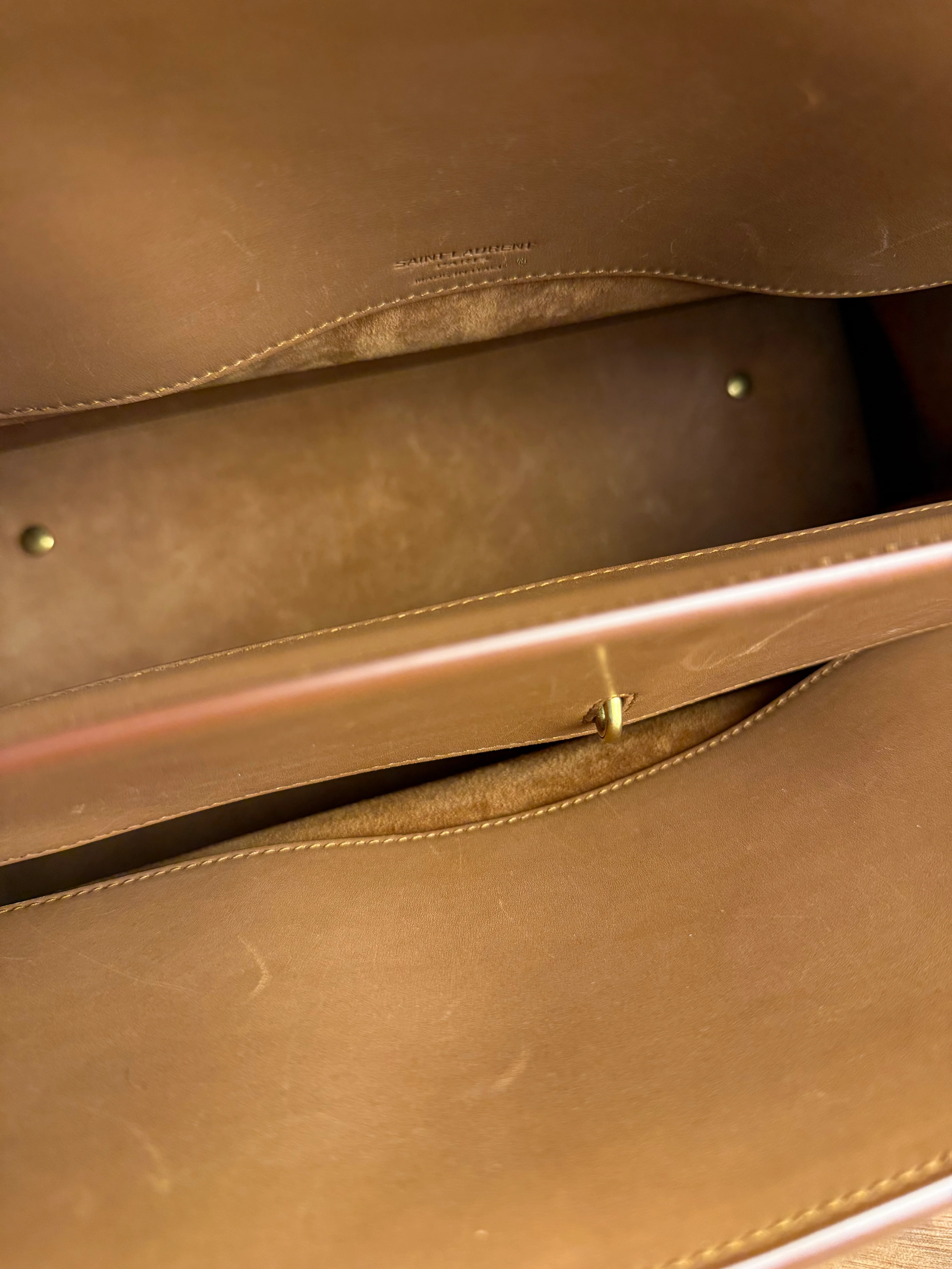 Saint Laurent Brown Leather Large Sac De Jour Tote - Image 15