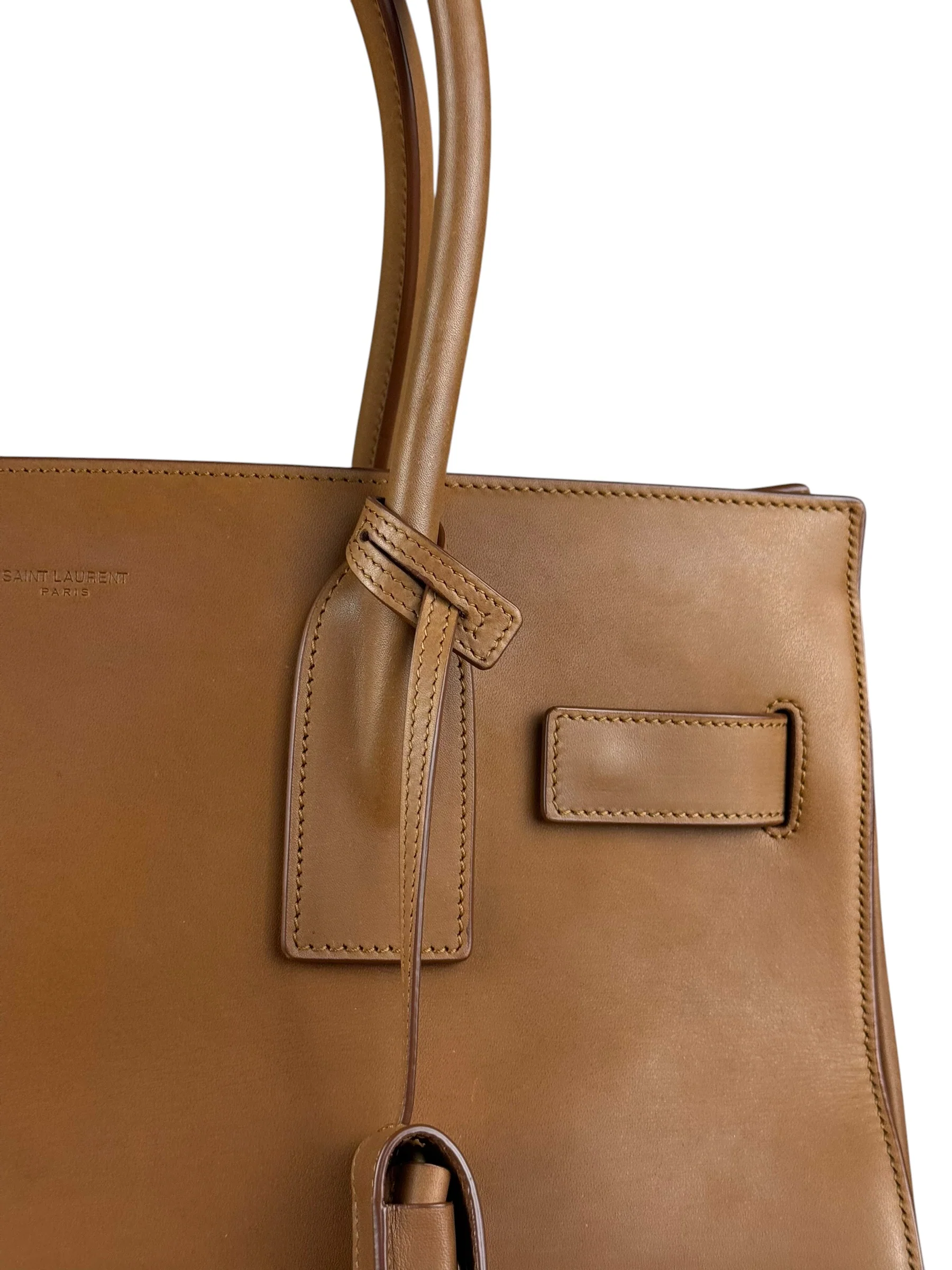 Saint Laurent Brown Leather Large Sac De Jour Tote - Image 3