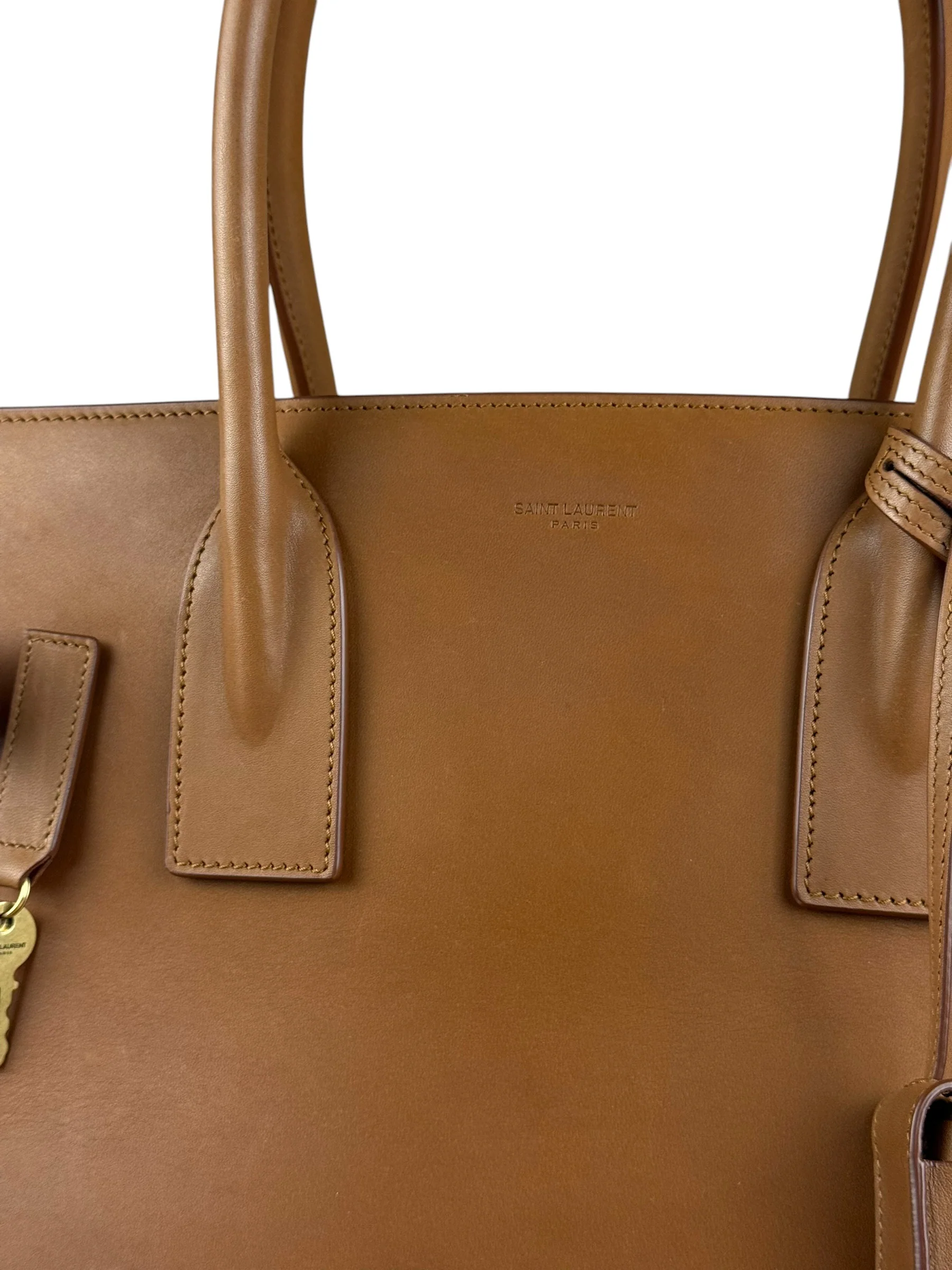 Saint Laurent Brown Leather Large Sac De Jour Tote - Image 4