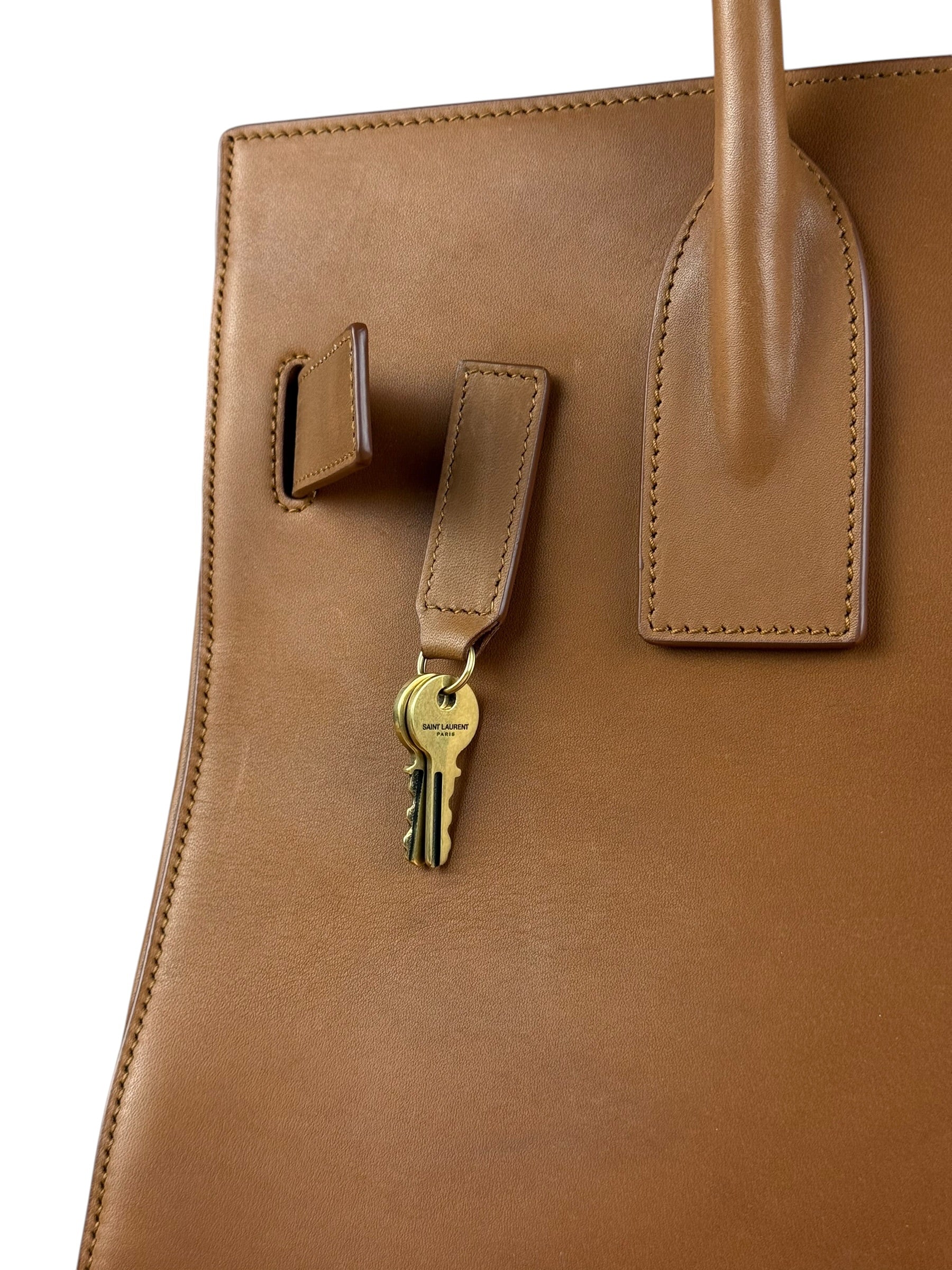 Saint Laurent Brown Leather Large Sac De Jour Tote - Image 5