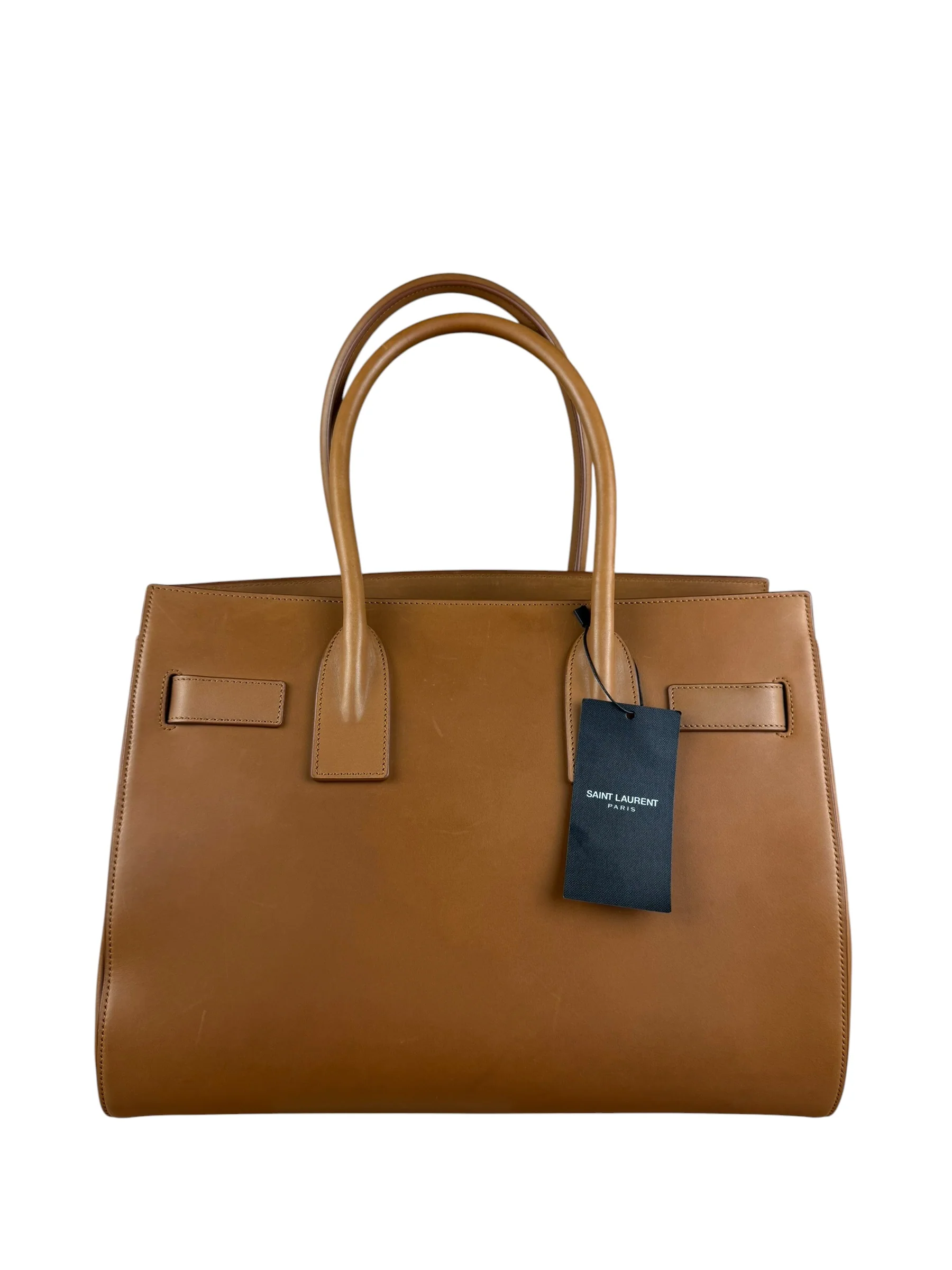Saint Laurent Brown Leather Large Sac De Jour Tote - Image 7