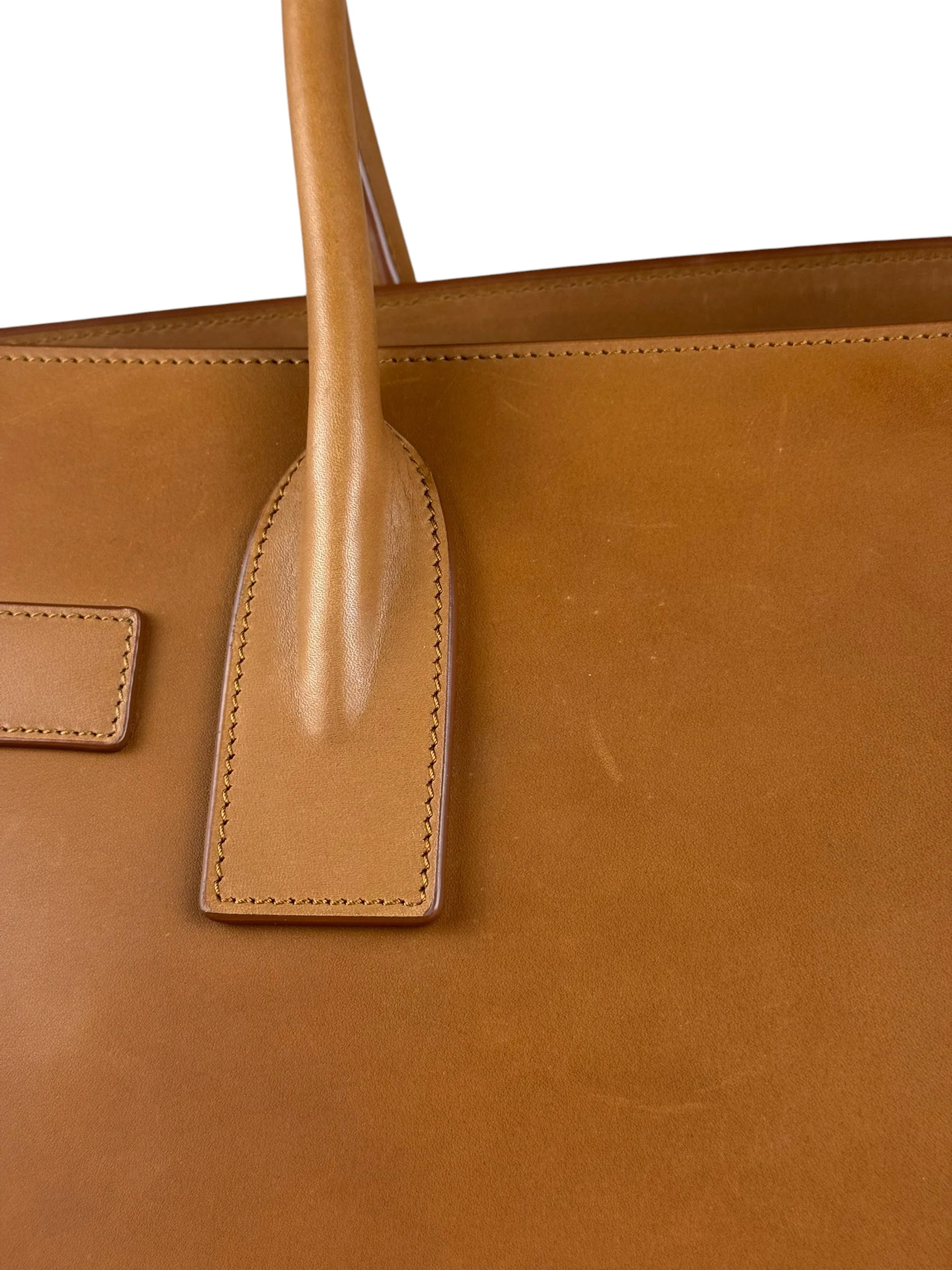 Saint Laurent Brown Leather Large Sac De Jour Tote - Image 8