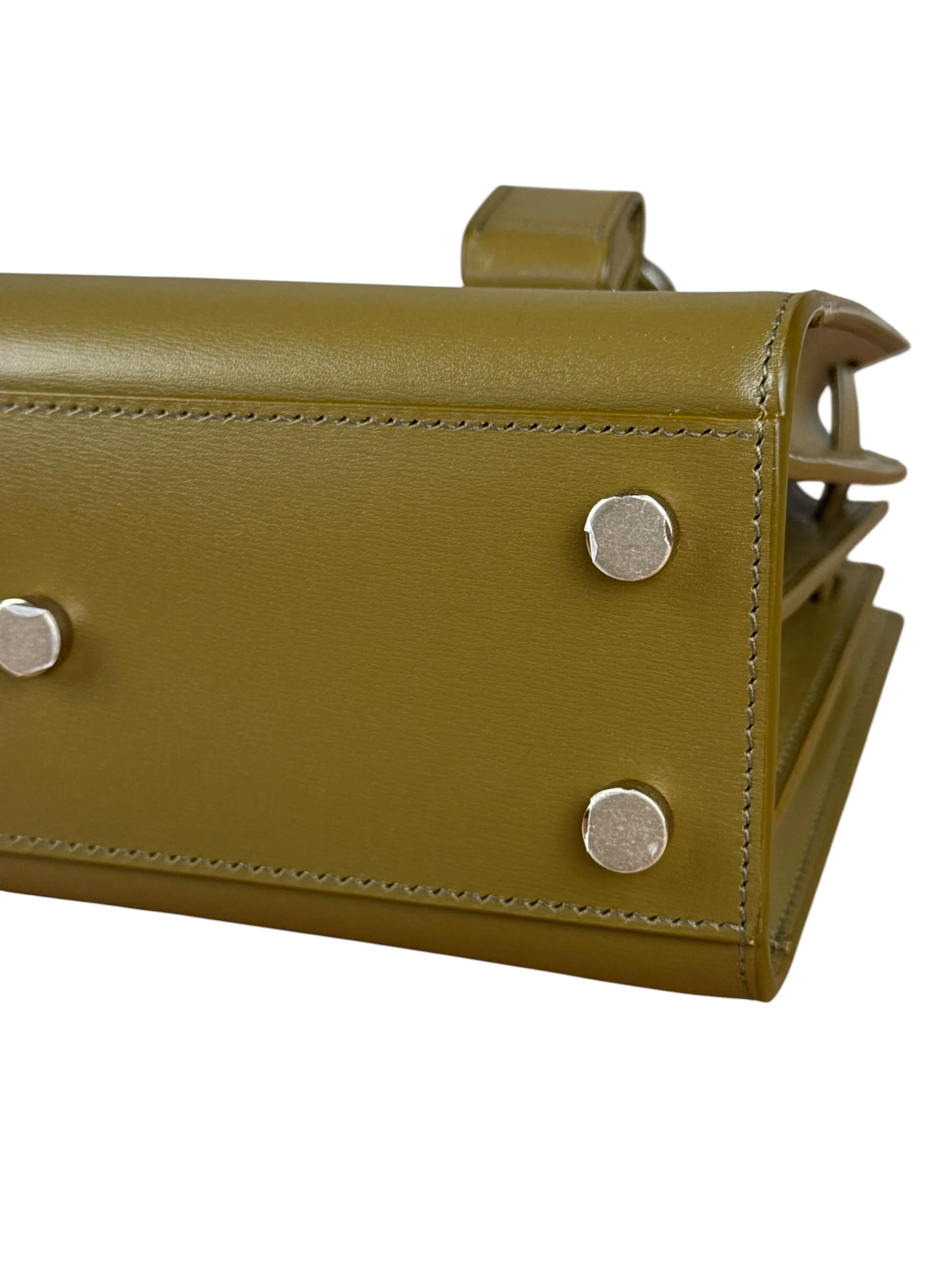 Saint Laurent Green Leather Nano Sac De Jour 2Way Tote - Image 10