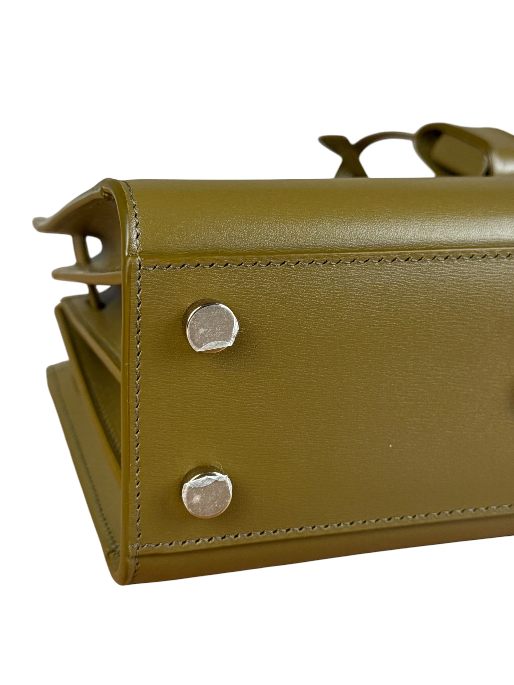 Saint Laurent Green Leather Nano Sac De Jour 2Way Tote - Image 11