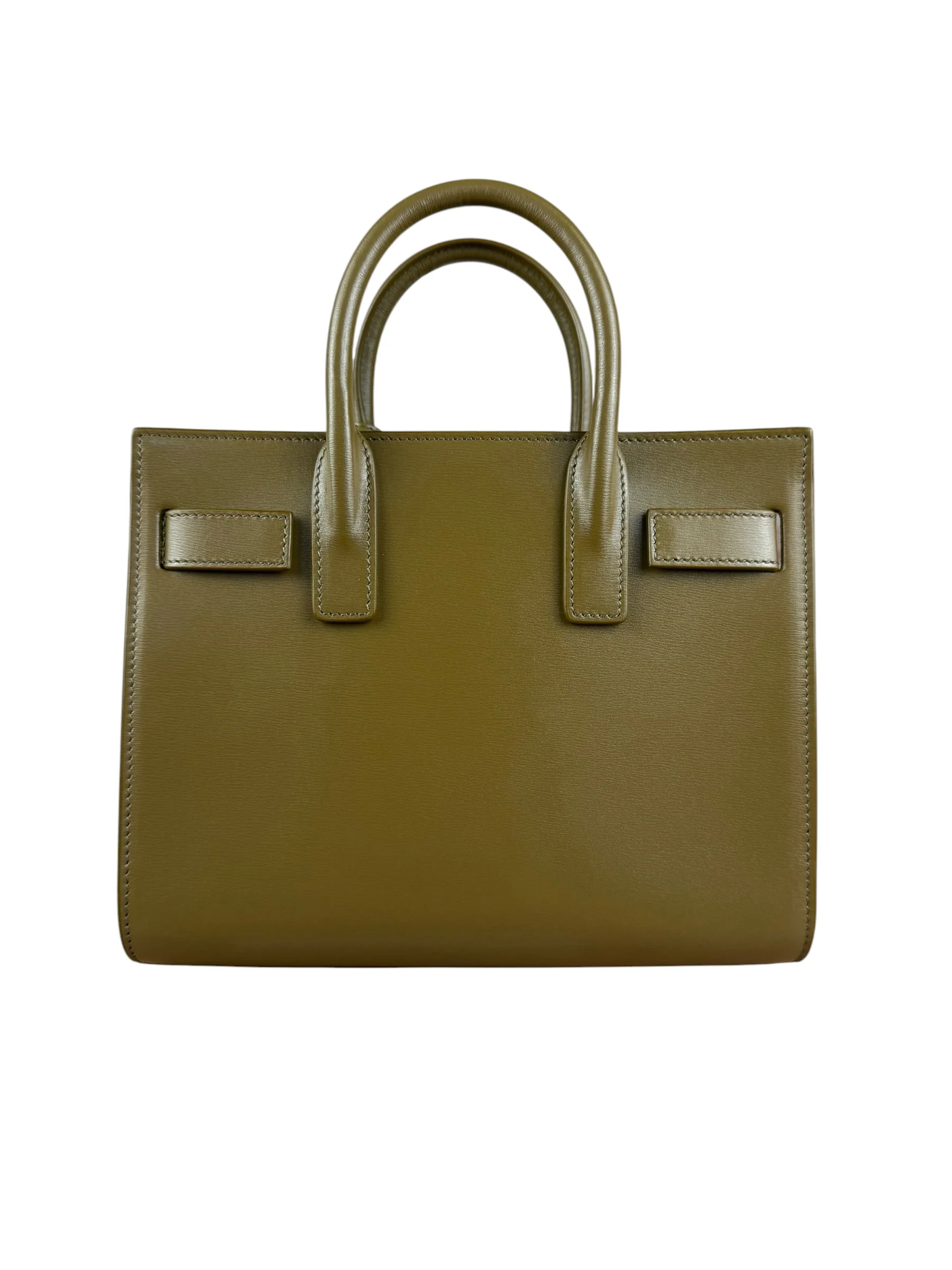 Saint Laurent Green Leather Nano Sac De Jour 2Way Tote - Image 7