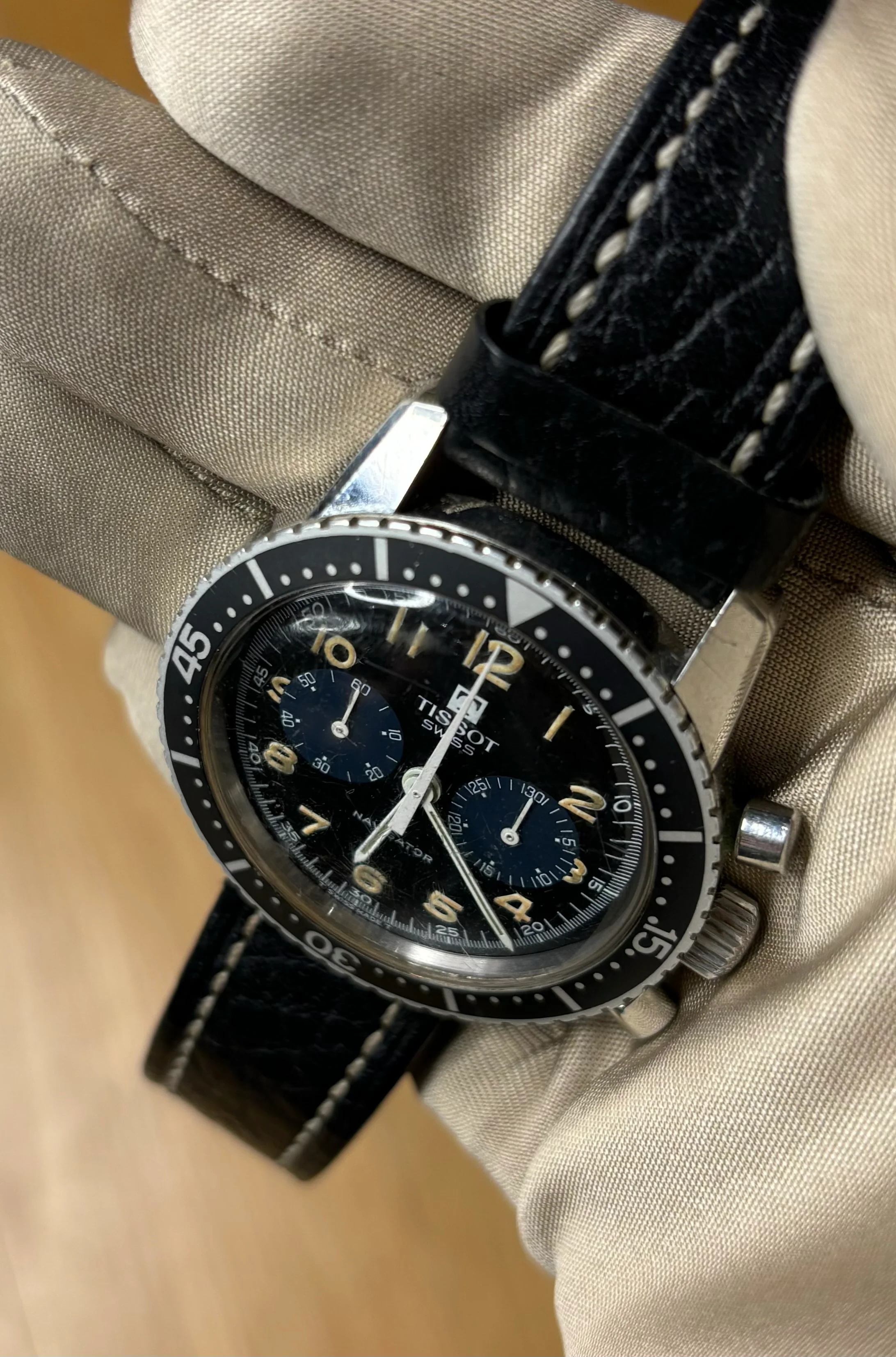 Tissot Navigator Chronograph Watch 1976 - Image 7