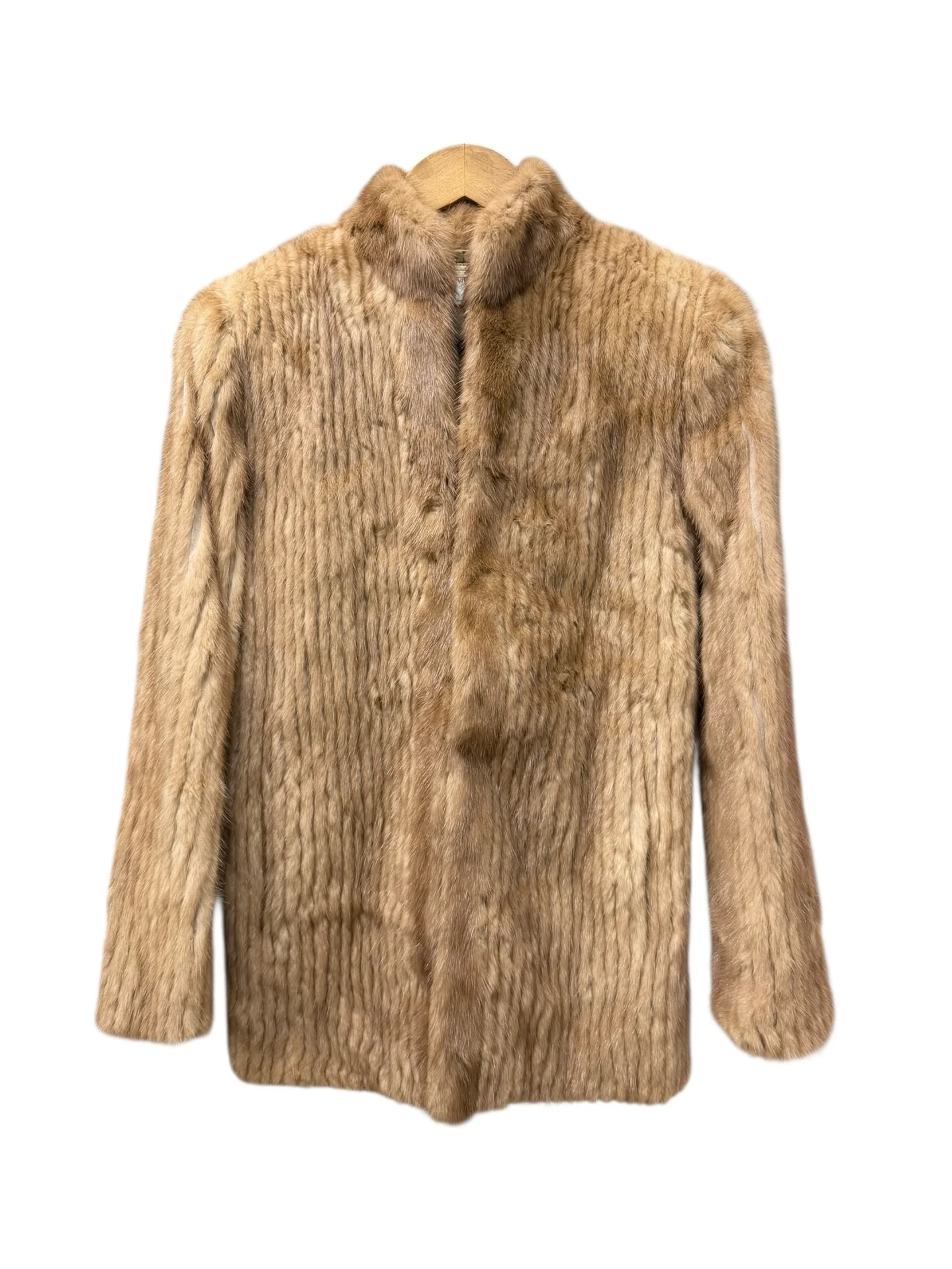 Vintage Light Brown Lined Mink Fur Coat